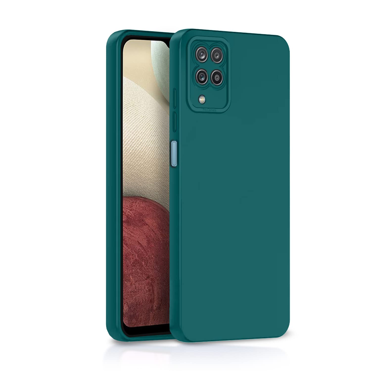 Pikkme Samsung Galaxy M12 / A12 / F12 Liquid Silicone Back Cover | Green