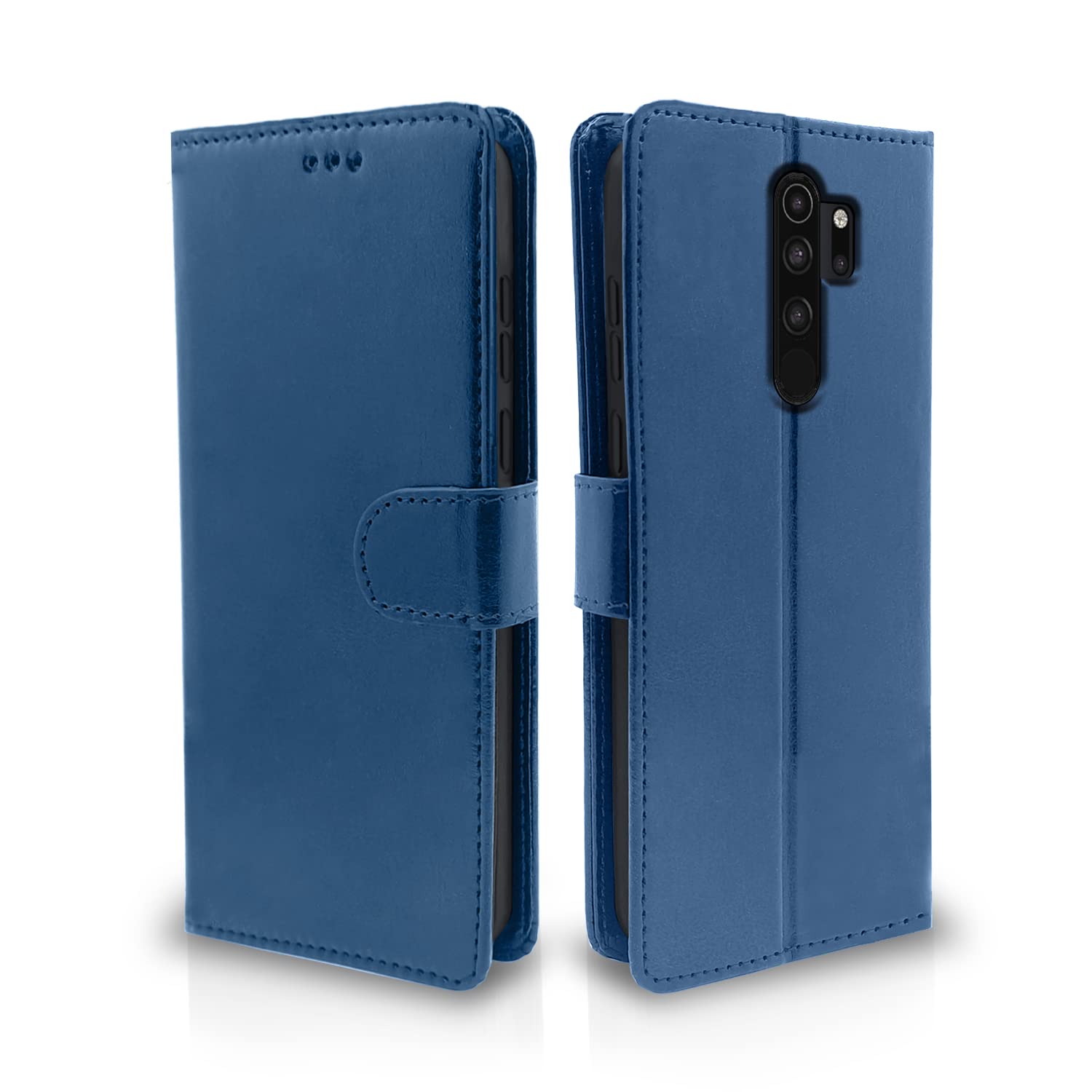 Pikkme Redmi Note 8 Pro Vintage Flip Cover | Blue