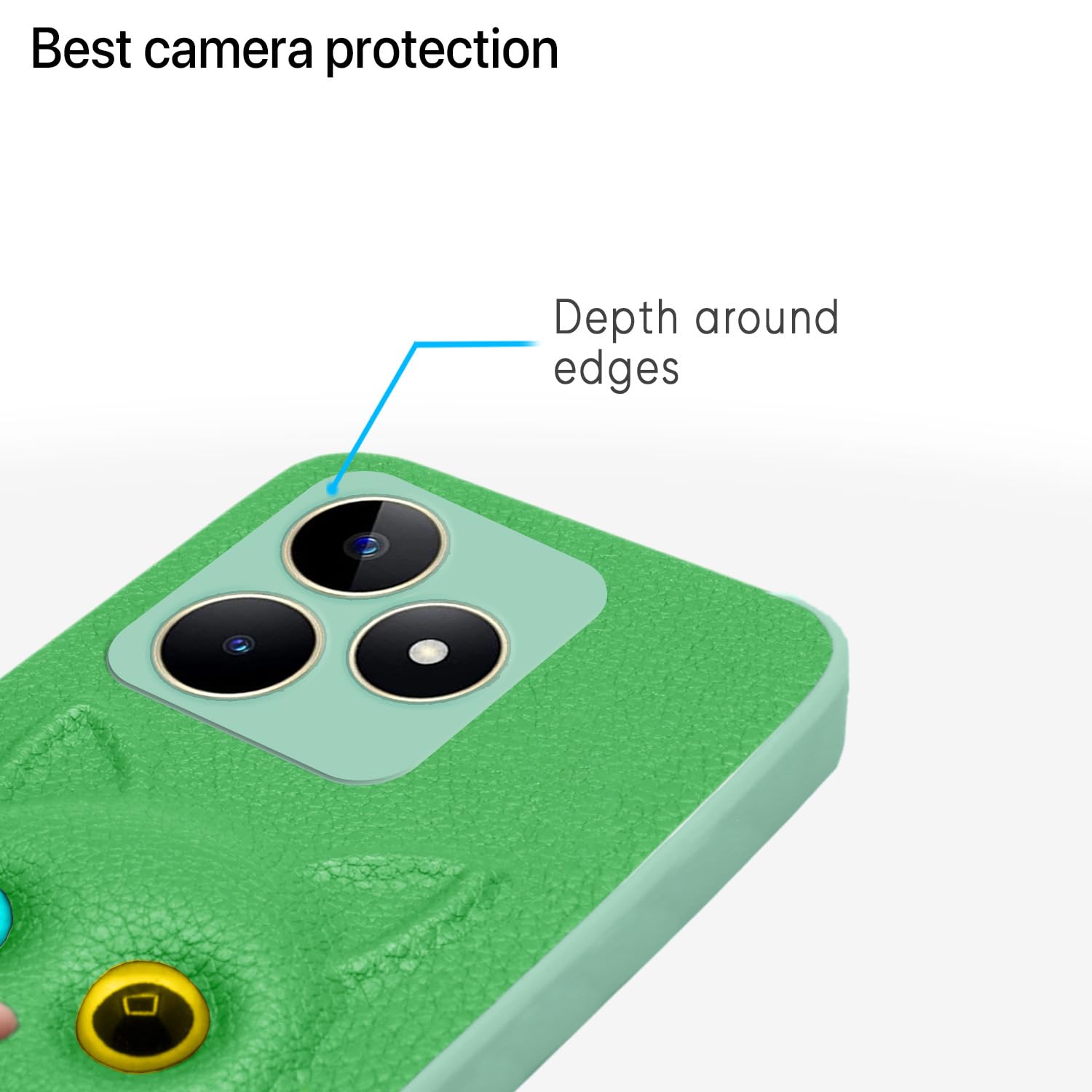 Pikkme Realme Narzo N53 5G Kitty Back Cover (Green)