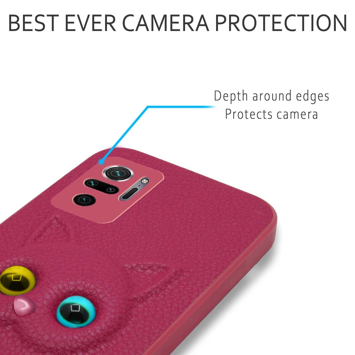 Pikkme Mi Redmi Note 10 / Note 10s Cat Case | Pink