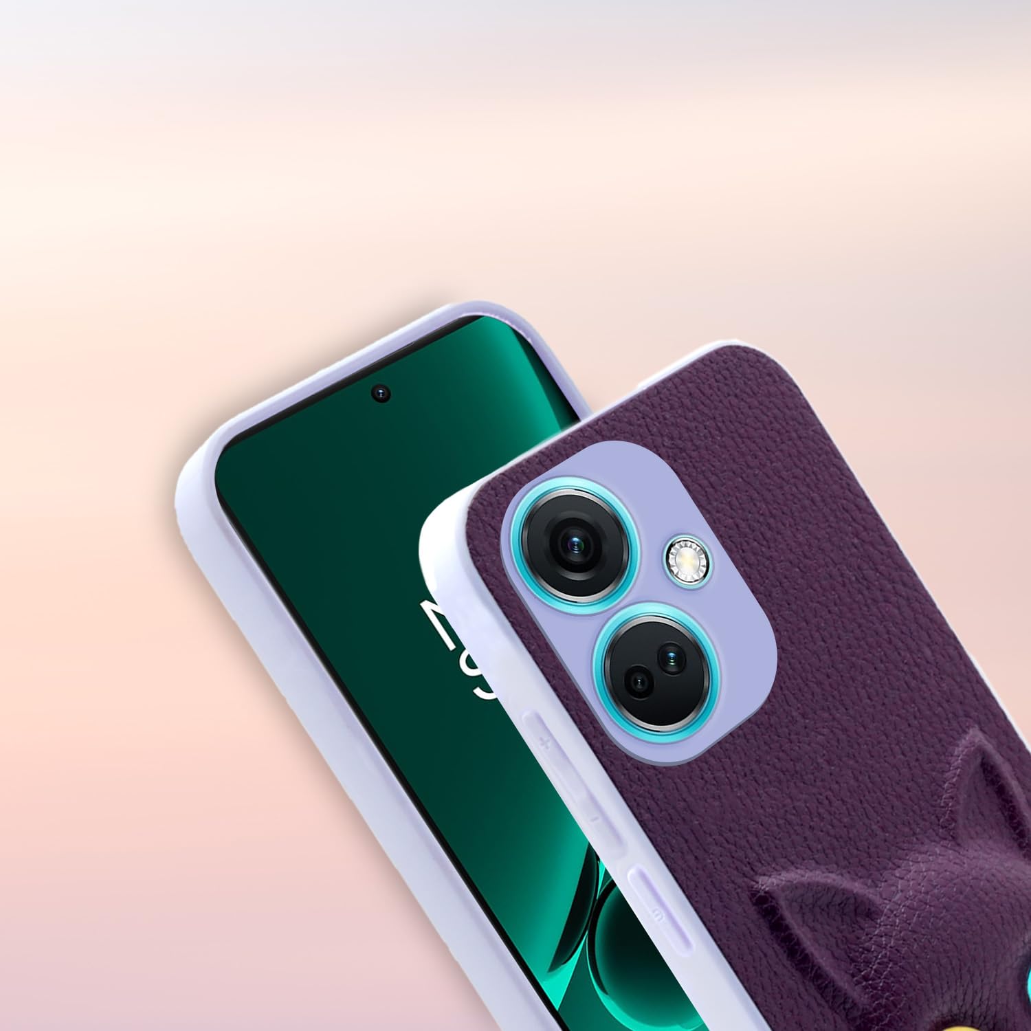 Pikkme OnePlus Nord Ce 3 5G Kitty Back Cover (Purple)