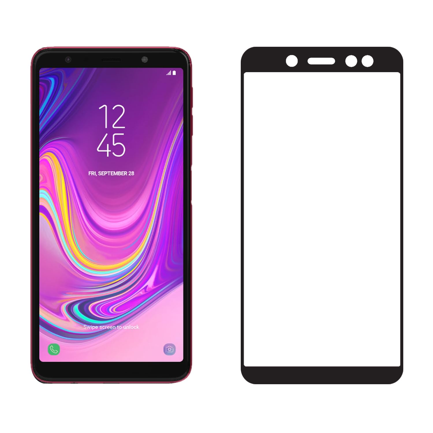 Pikkme Samsung Galaxy A7 2018 Tempered Glass
