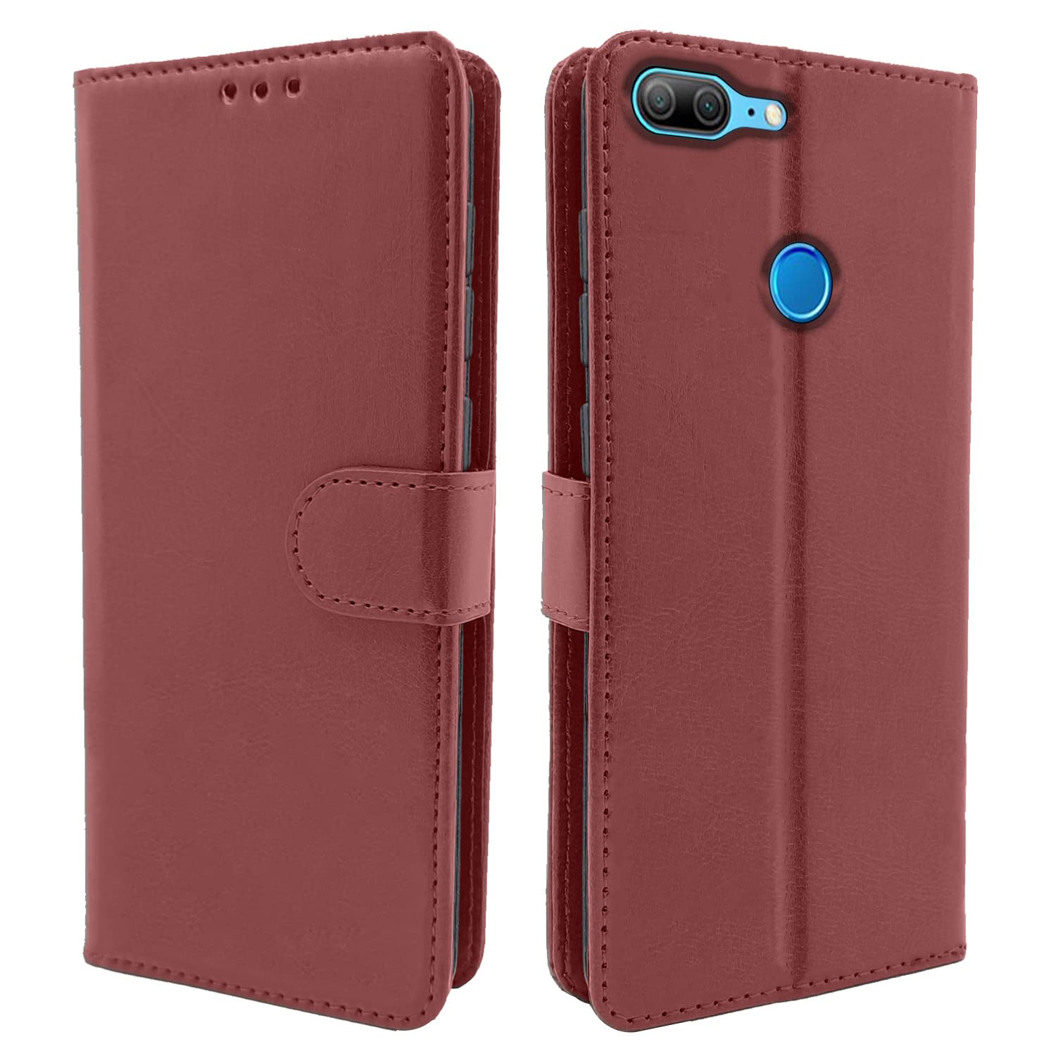 Pikkme Honor 9 Lite Vintage Flip Cover | Brown