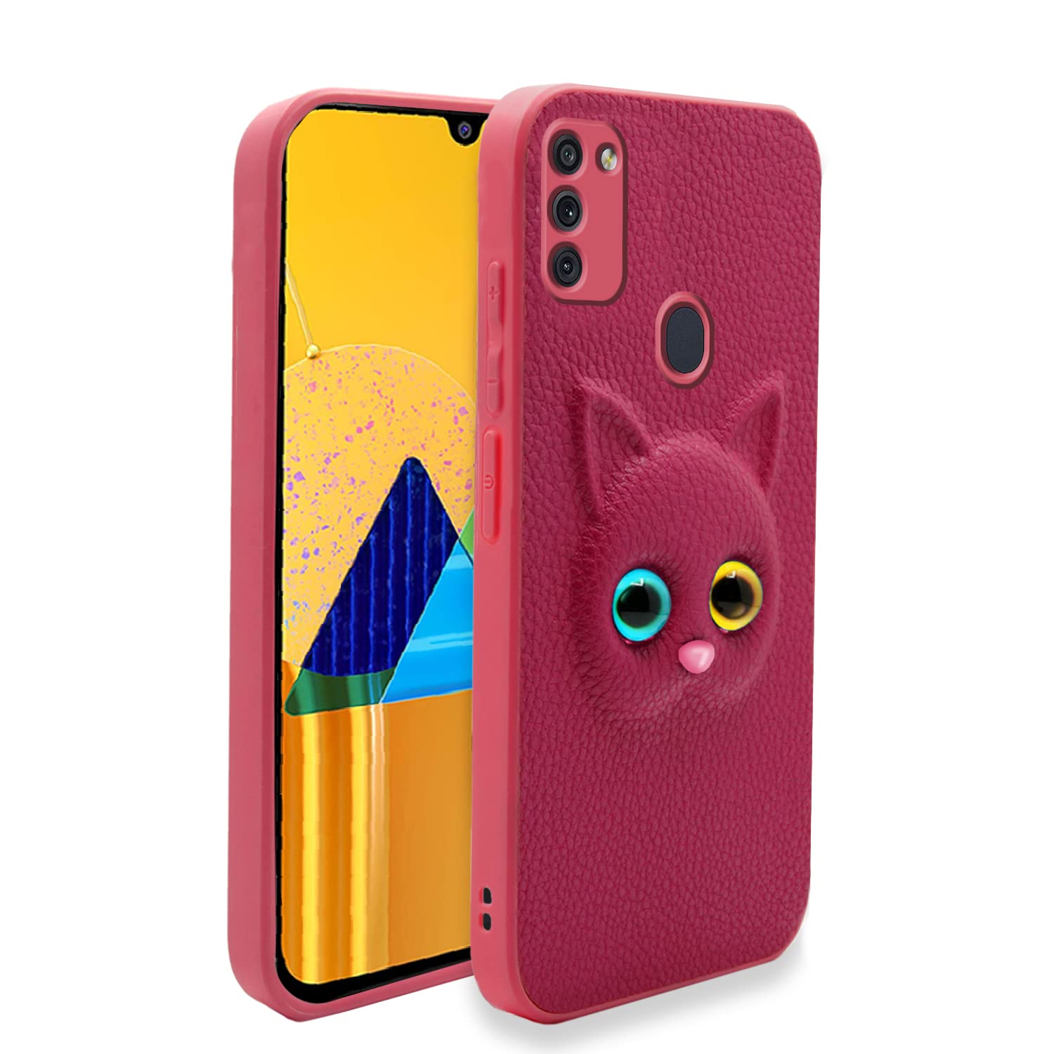 Pink Cat mobile cover for Samsung M21/M30s/M21 2021 – Pikkme