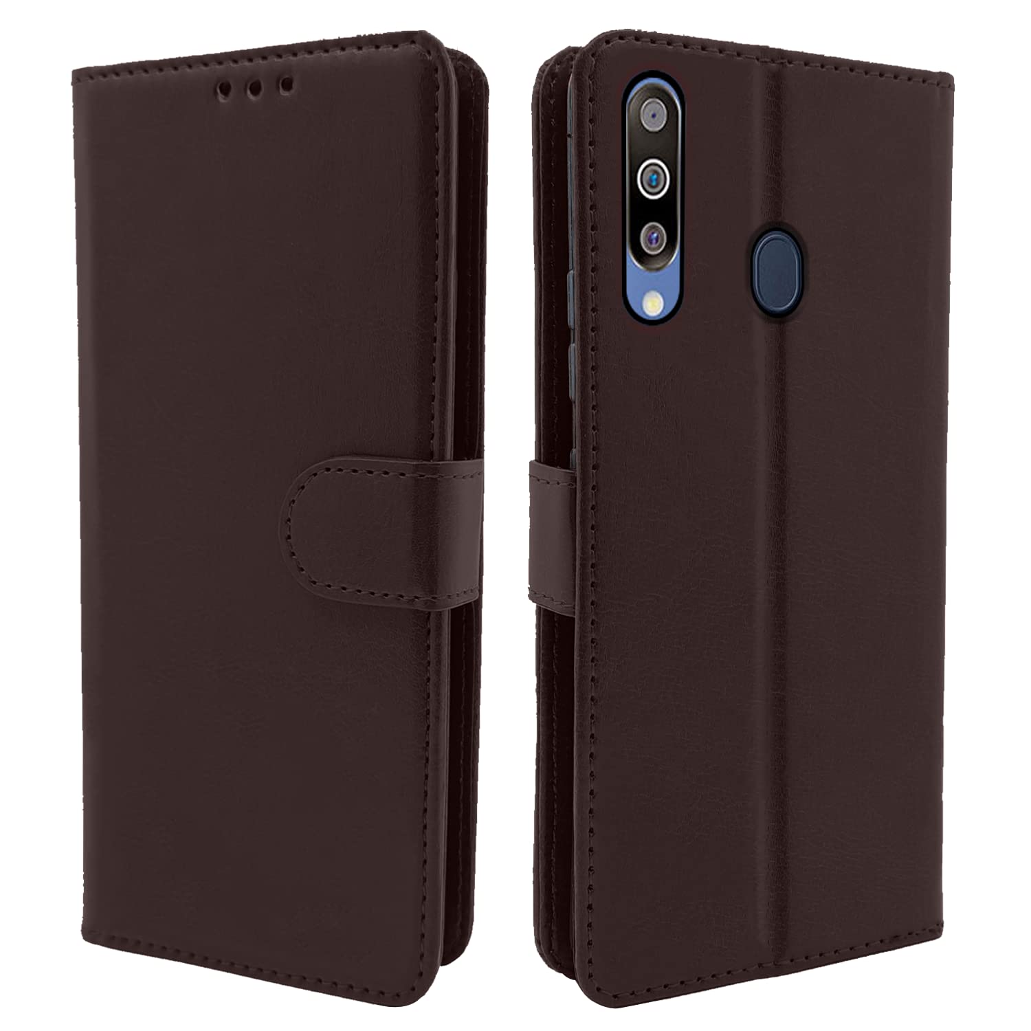 Pikkme Samsung Galaxy M30 Vintage Flip Cover | Coffee