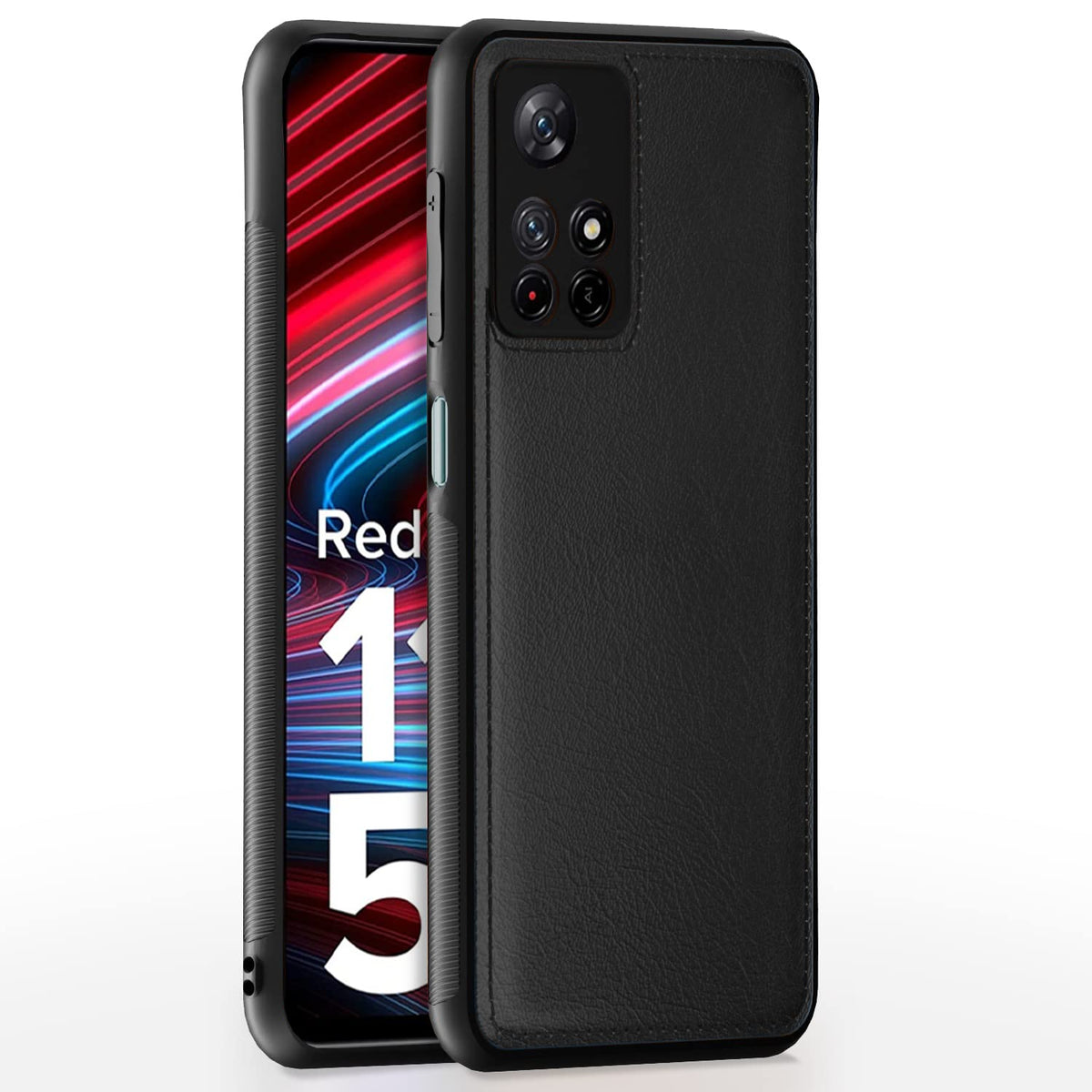 Redmi Note 11T/Poco M4 Pro 5G back cover in black by Pikkme