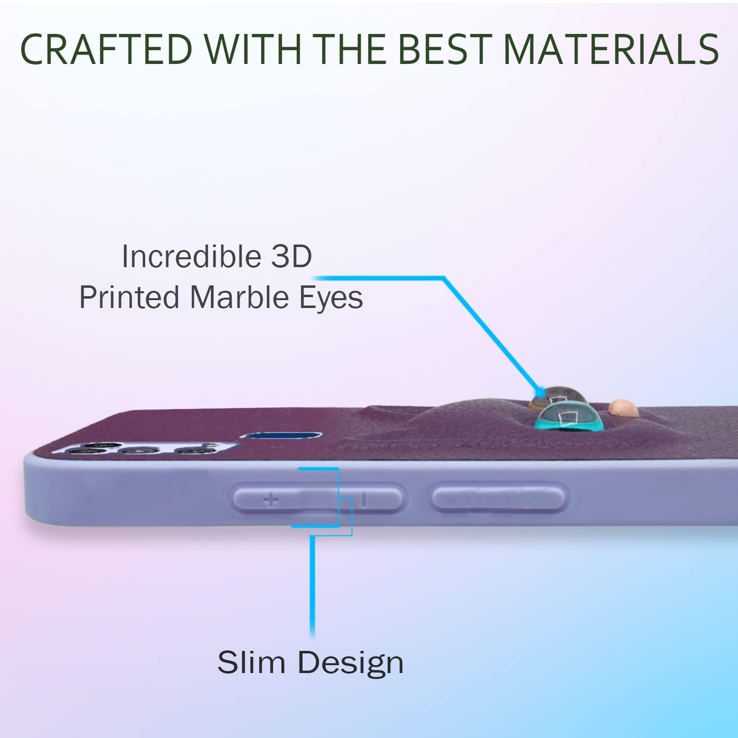 Pikkme Samsung Galaxy M31 / M31 Prime / F41 Cat Case | Purple