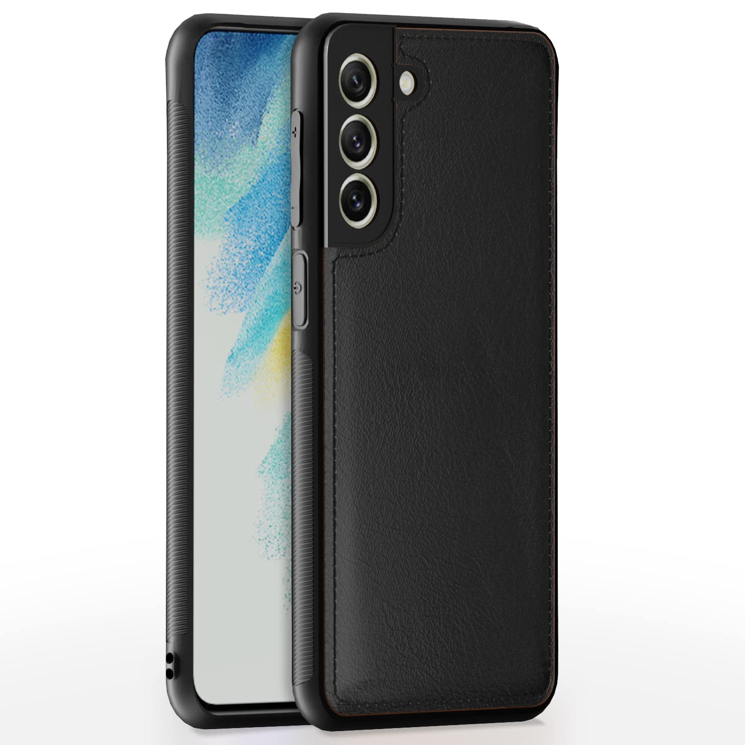 Samsung S21 FE 5G mobile back cover in black by Pikkme