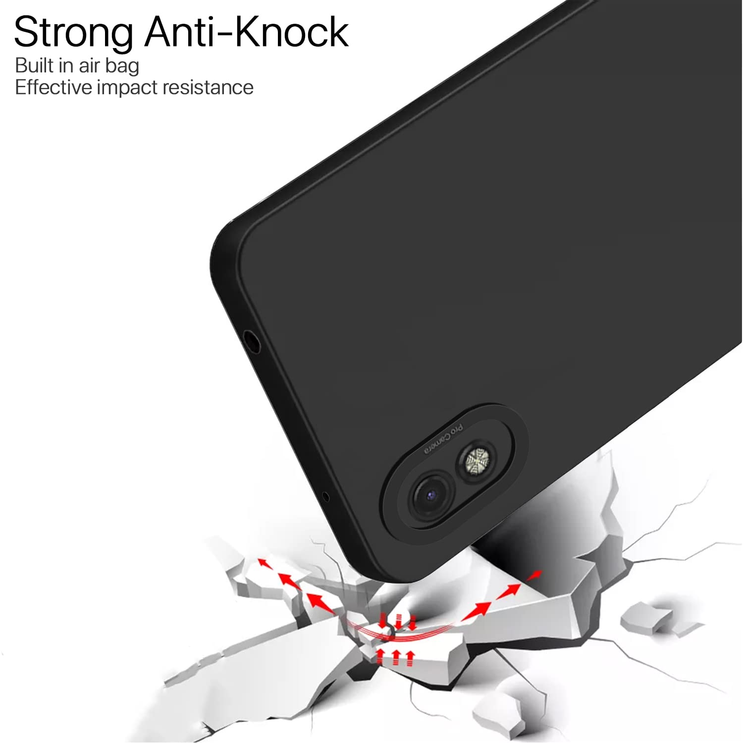 Pikkme Mi Redmi 9A / 9i / 9A Sport LIquid Silicone Back Cover | Black