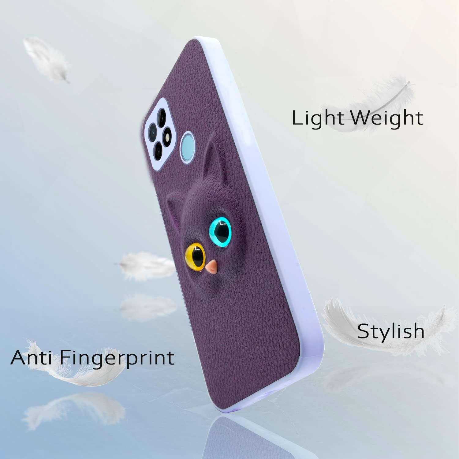 Pikkme Oppo A15 / A15s Cat Case | Purple