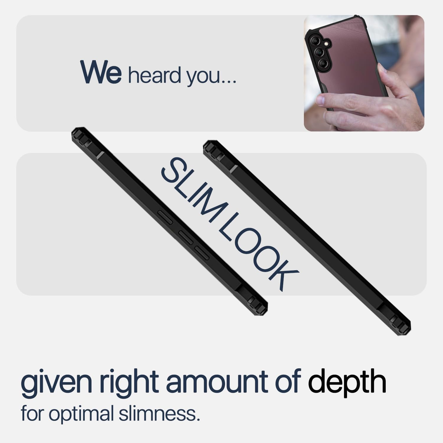 Pikkme Samsung Galaxy A34 5G Back Cover Crystal Clear Transparent Back Eagle Case (black)