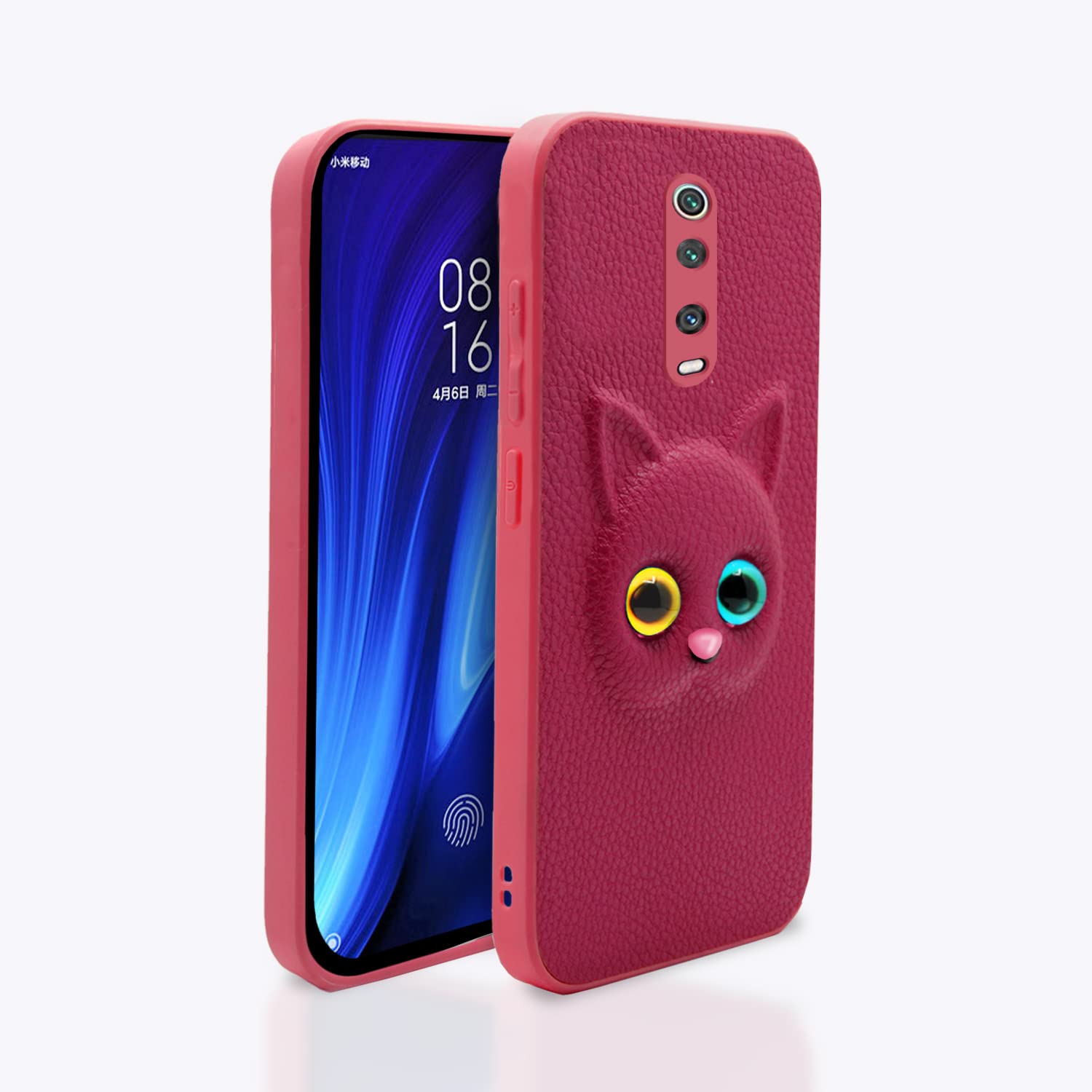 Pikkme pink Cat mobile back cover for Redmi K20/K20 Pro