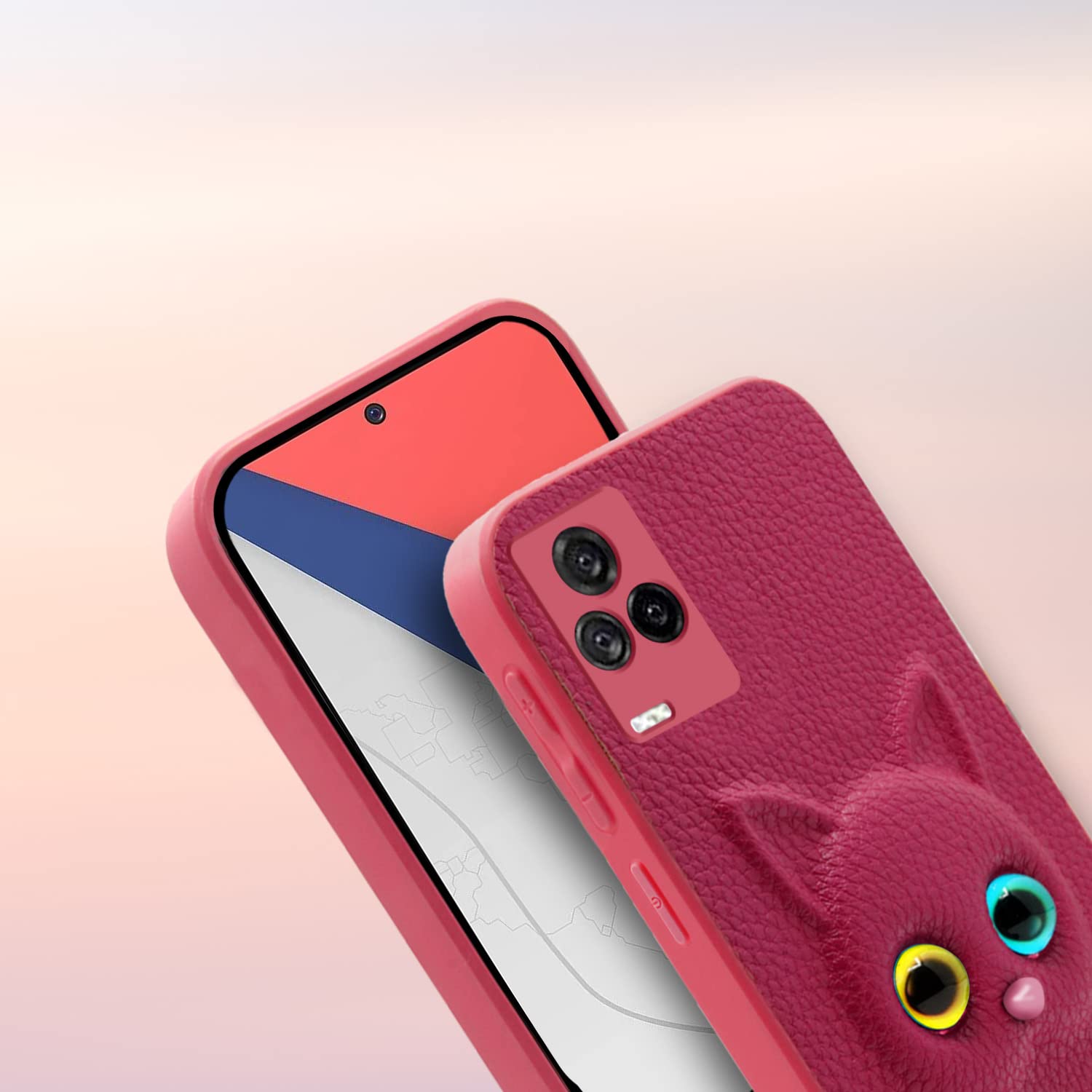 Pikkme iQOO 7 Legend Kitty Back Cover (Pink)