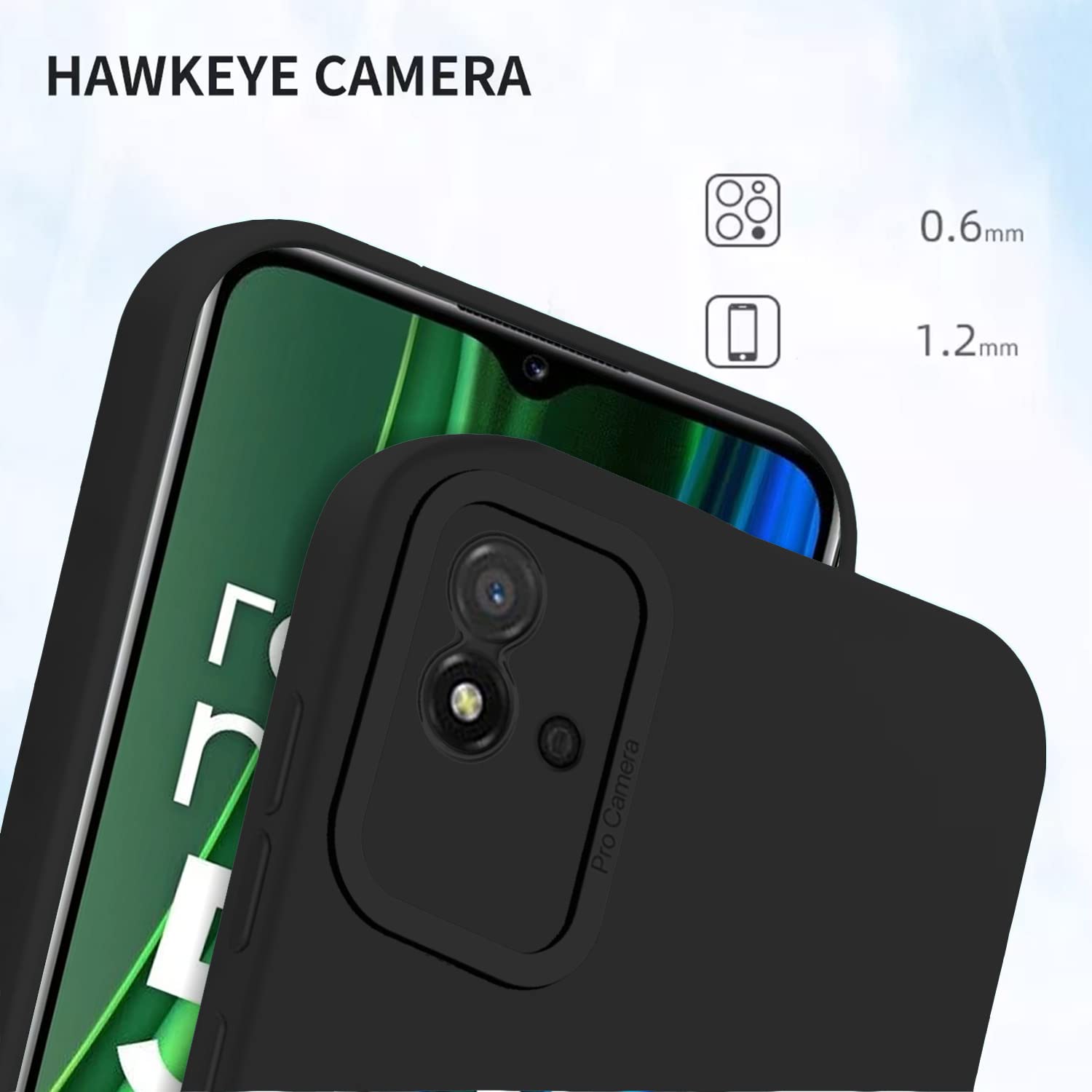 Black mobile back cover for Realme Narzo 50i – Pikkme – photo 5