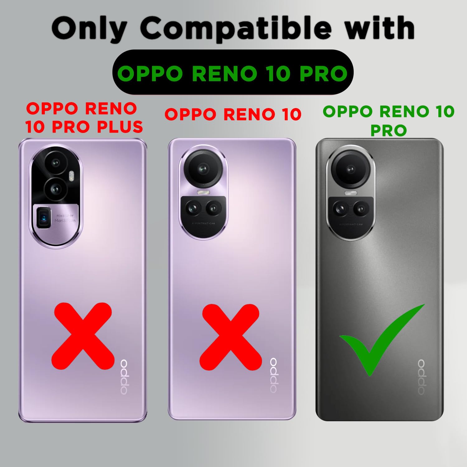 Pikkme black Flower flip case for Oppo Reno 10 Pro 5G – photo 2