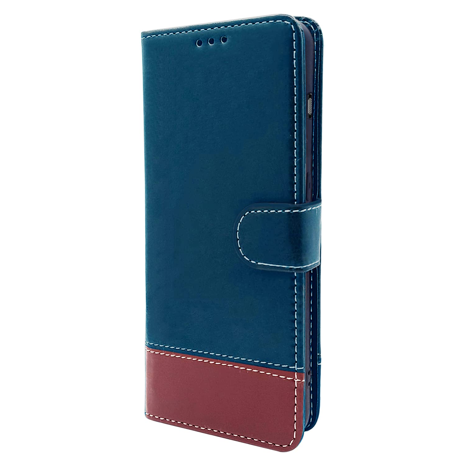 Pikkme OnePlus Nord 2T 5G Contrast Flip Cover | Blue & Brown