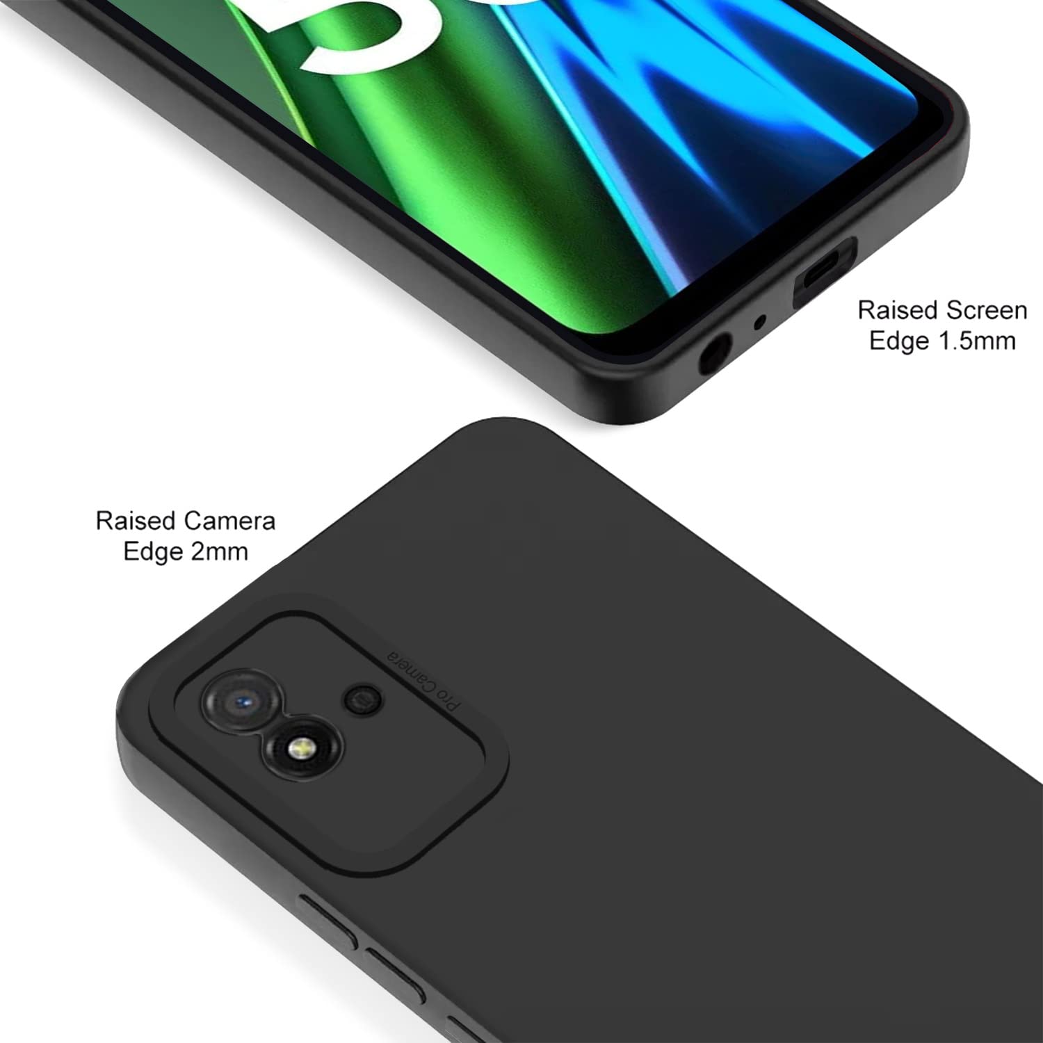 Pikkme black mobile cover for Realme Narzo 50i – photo 2