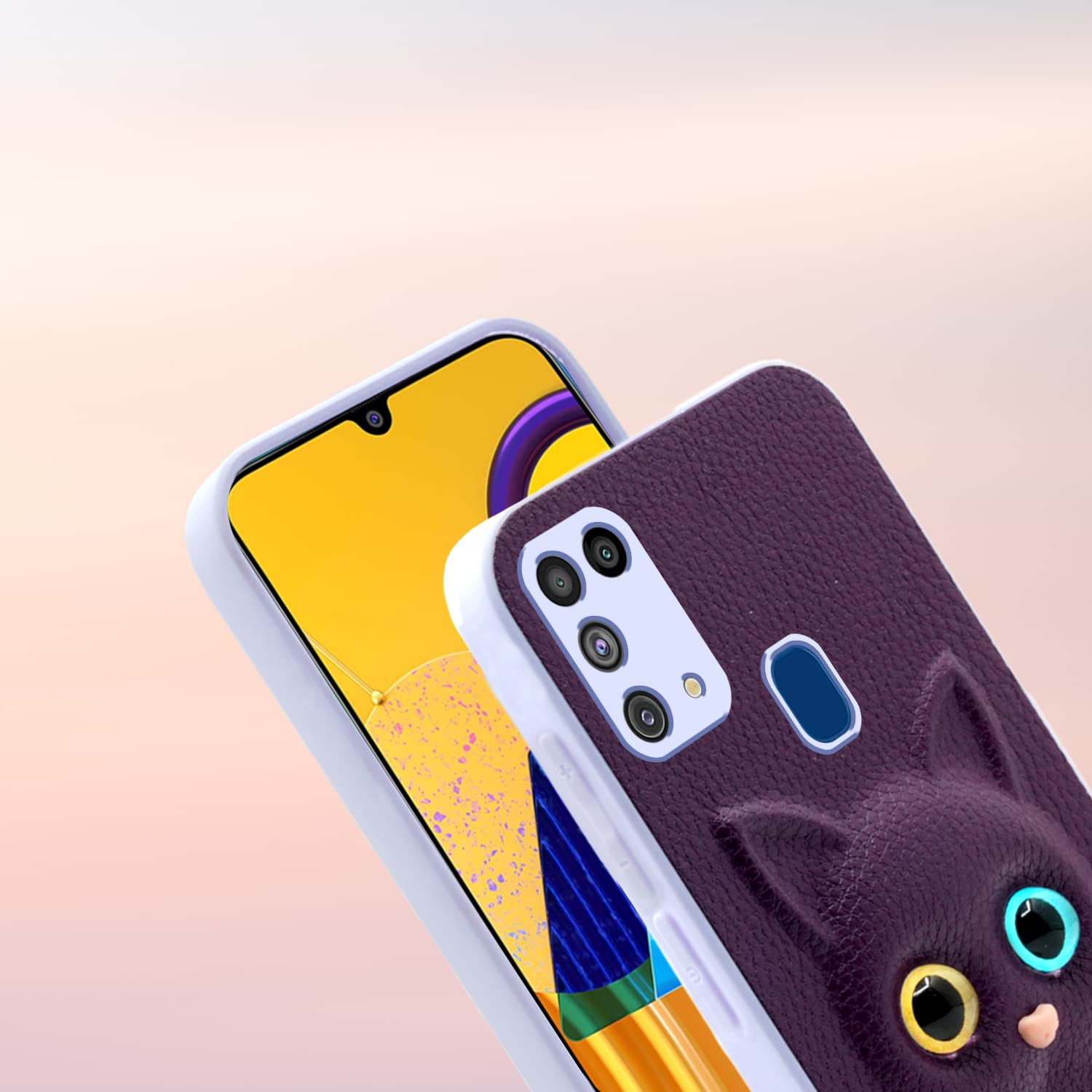 Pikkme Samsung Galaxy M31 / M31 Prime / F41 Cat Case | Purple