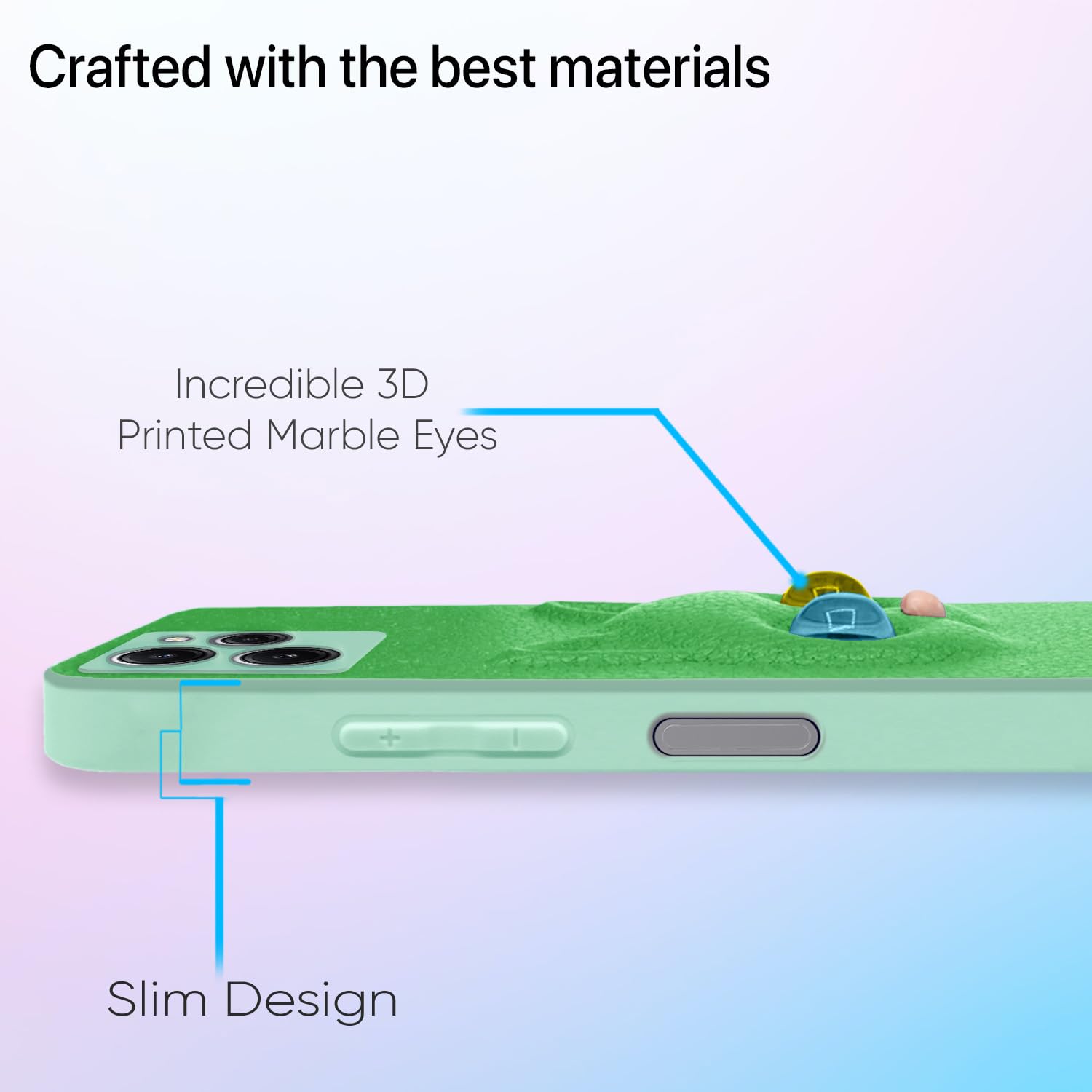 Pikkme Redmi 12 4G Kitty Back Cover (Green)