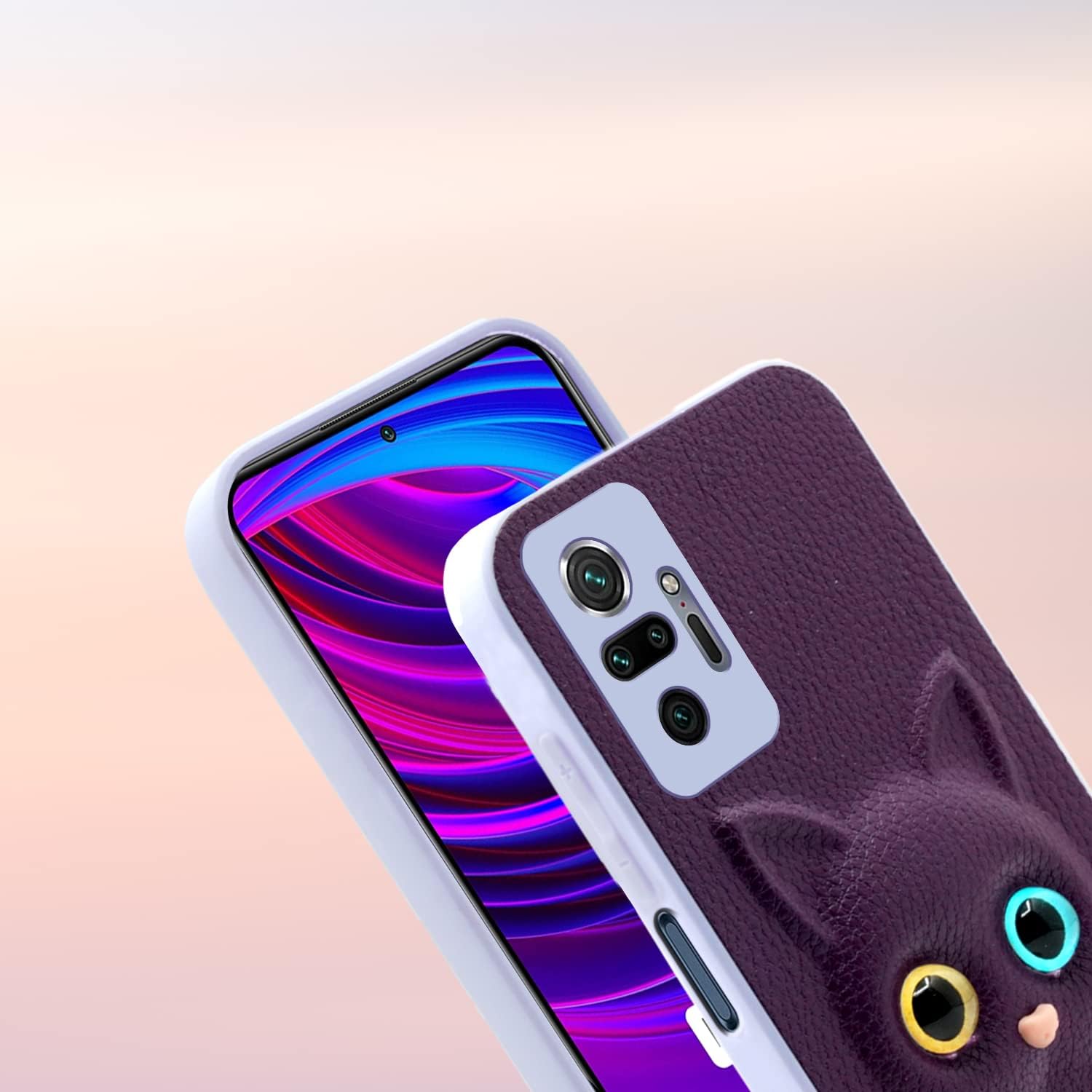 Pikkme Mi Redmi Note 10 Pro/Note 10 Pro Max Cat Case | Purple