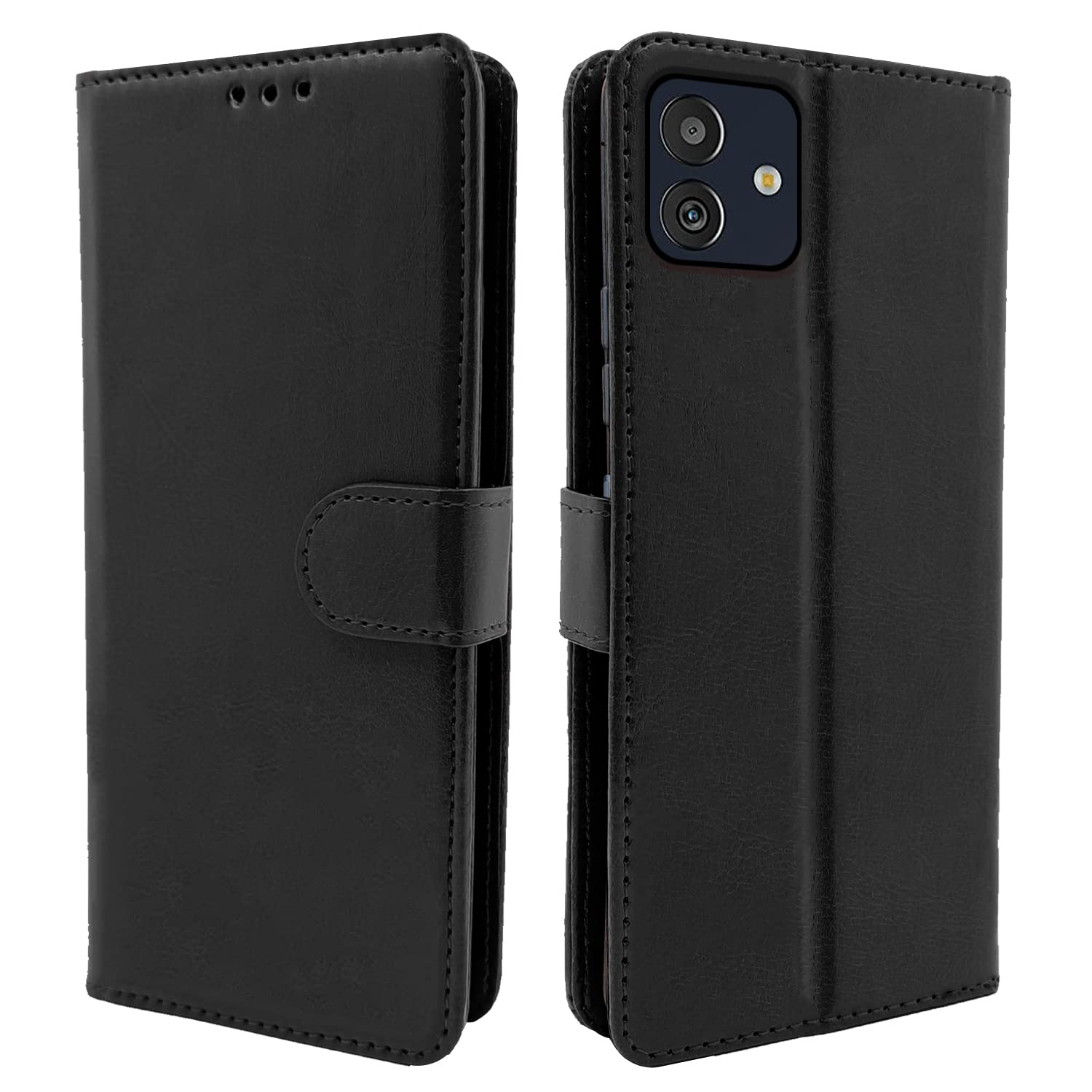 Pikkme Samsung Galaxy M13 5G Vintage Flip Cover | Black