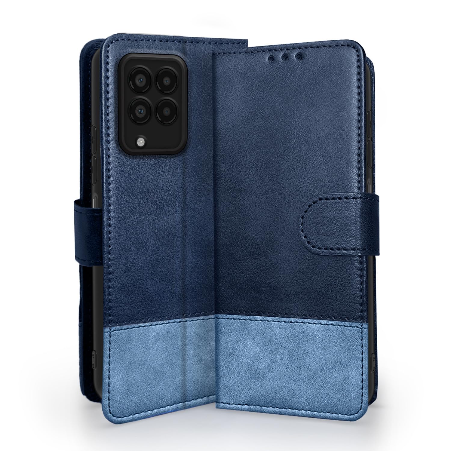 Samsung M33 5G Contrast flip case in blue by Pikkme