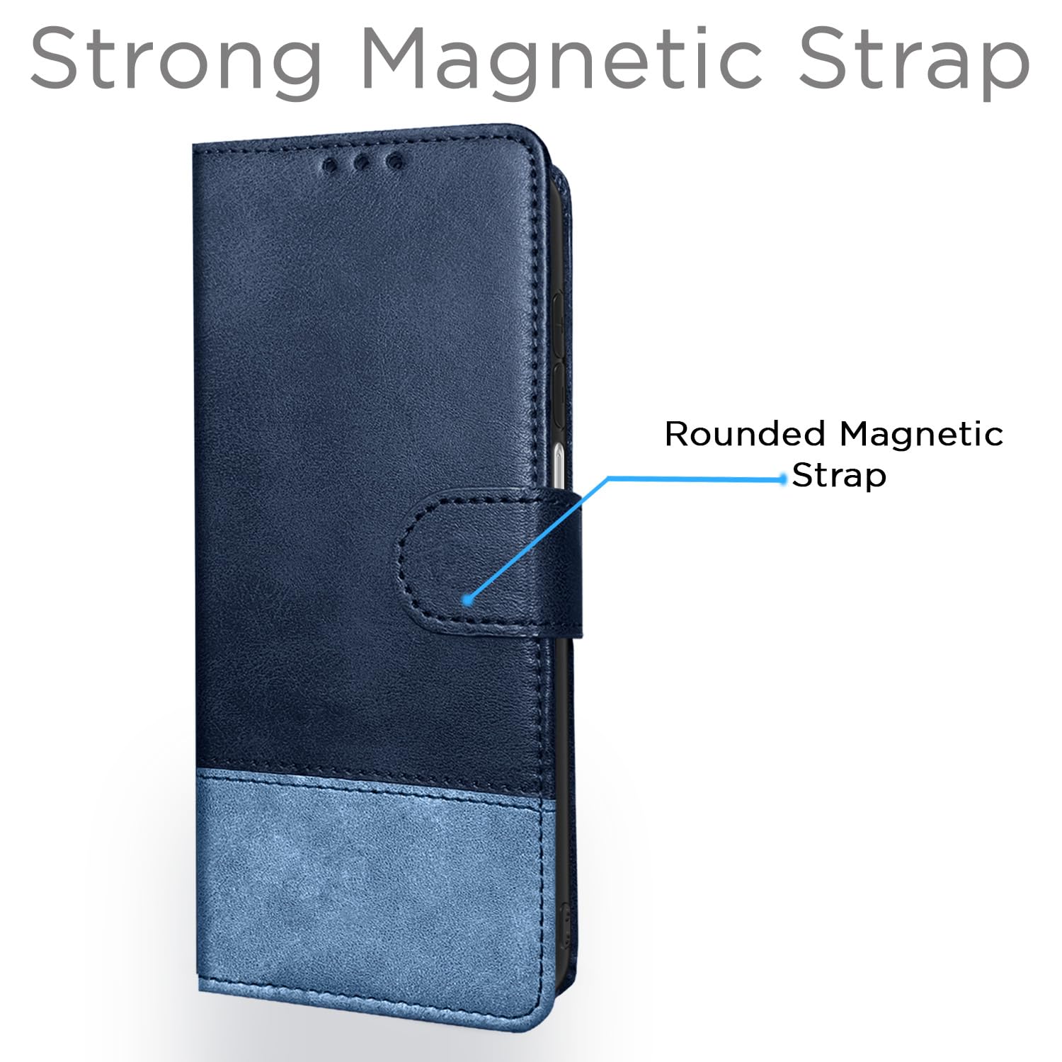 Pikkme blue wallet flip cover for Samsung M12 – photo 6