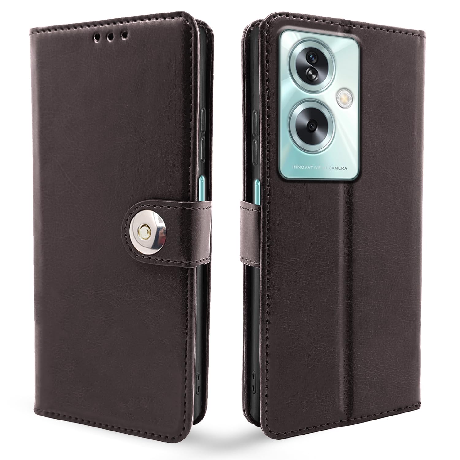Pikkme Oppo A79 5G coffee flip cover