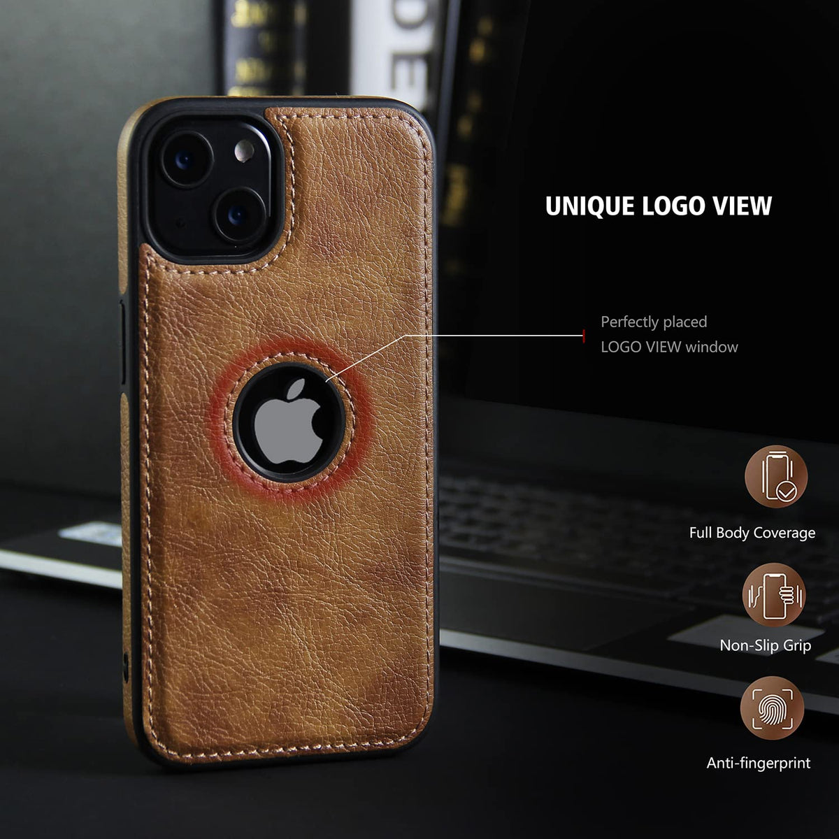 Brown phone cover for iPhone 14 – Pikkme – photo 2