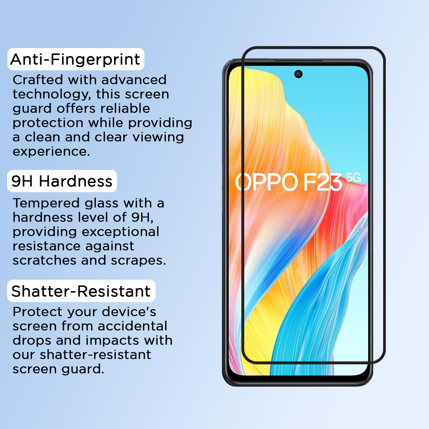Pikkme Oppo F23 5G Tempered Glass