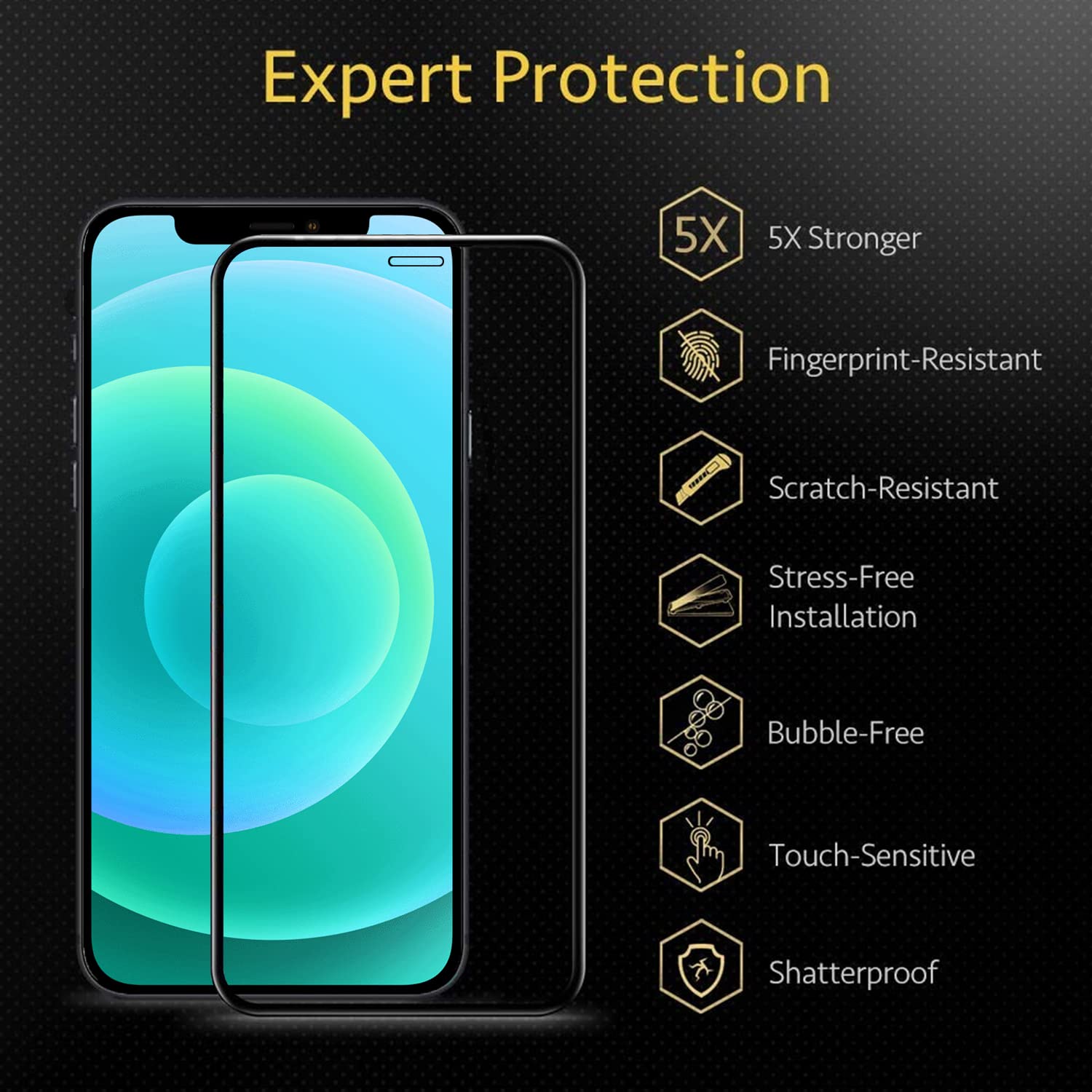 Pikkme iPhone 12 Mini Tempered Glass