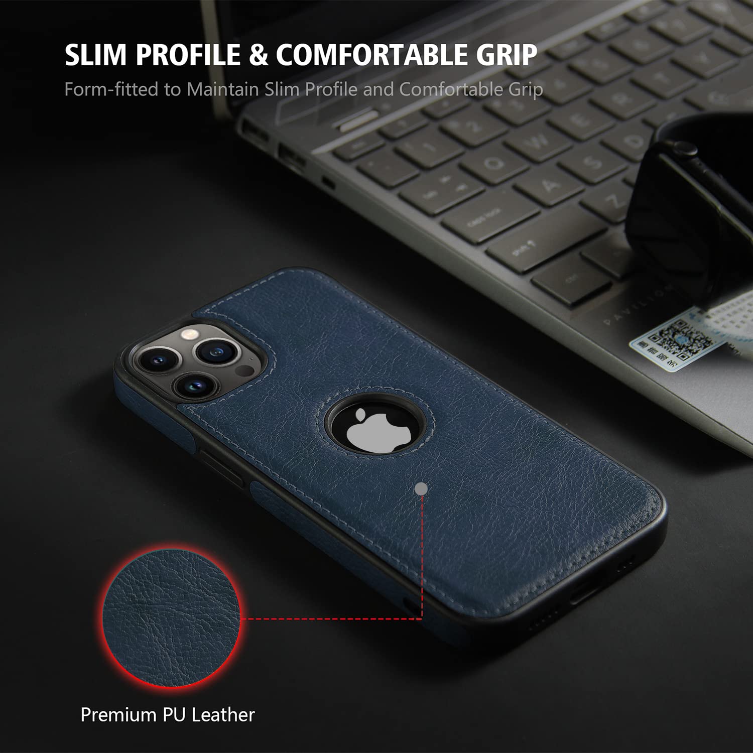 Blue phone cover for iPhone 13 Pro – Pikkme – photo 3