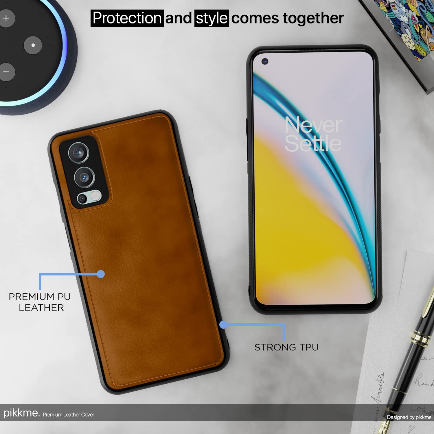 Brown Leatherback mobile back cover for OnePlus Nord 2 5G – Pikkme – photo 5