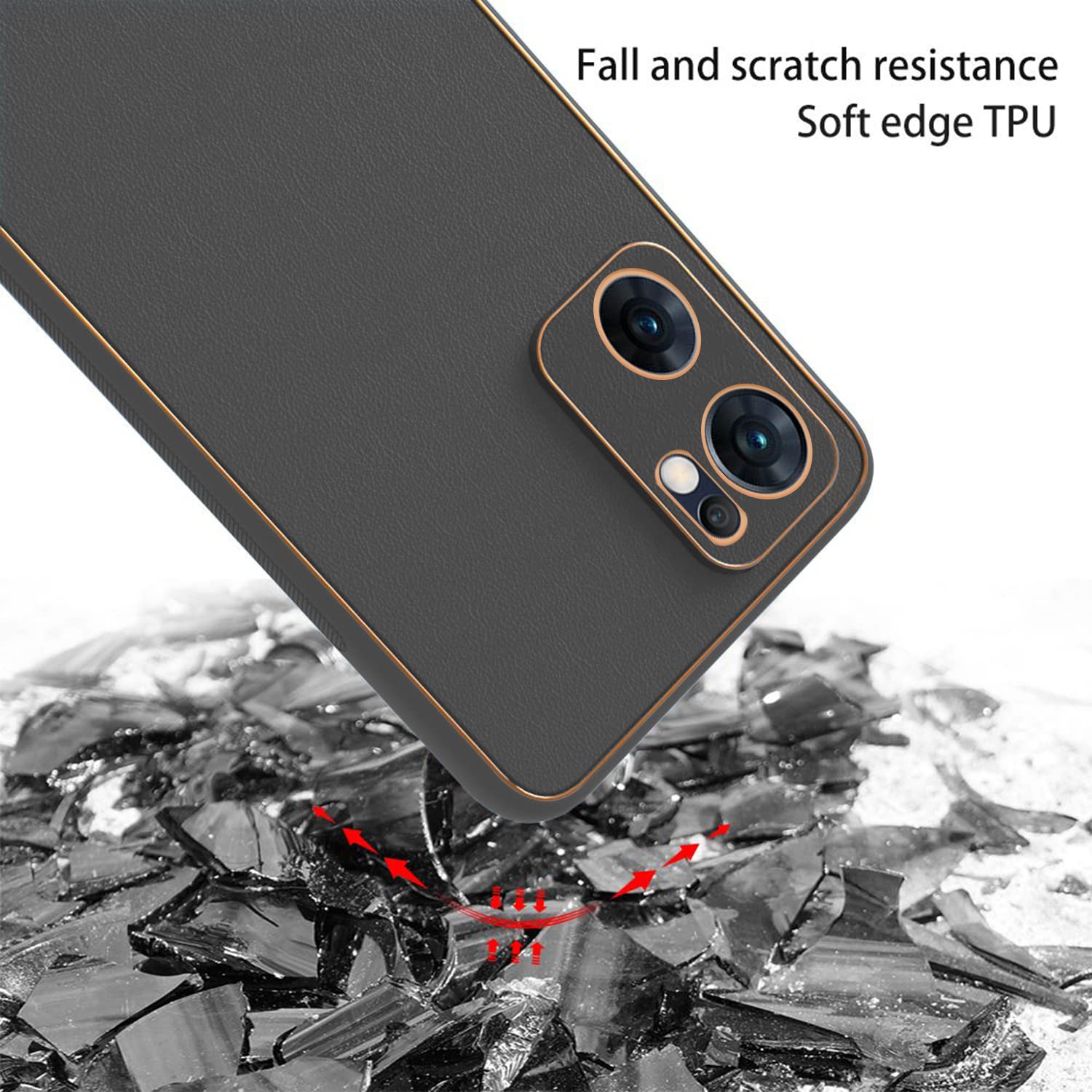 Pikkme Leather Chrome Back Cover