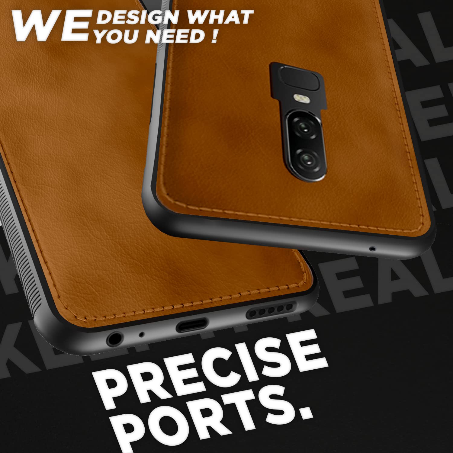 Brown Leatherback mobile cover for OnePlus 6 – Pikkme – photo 4
