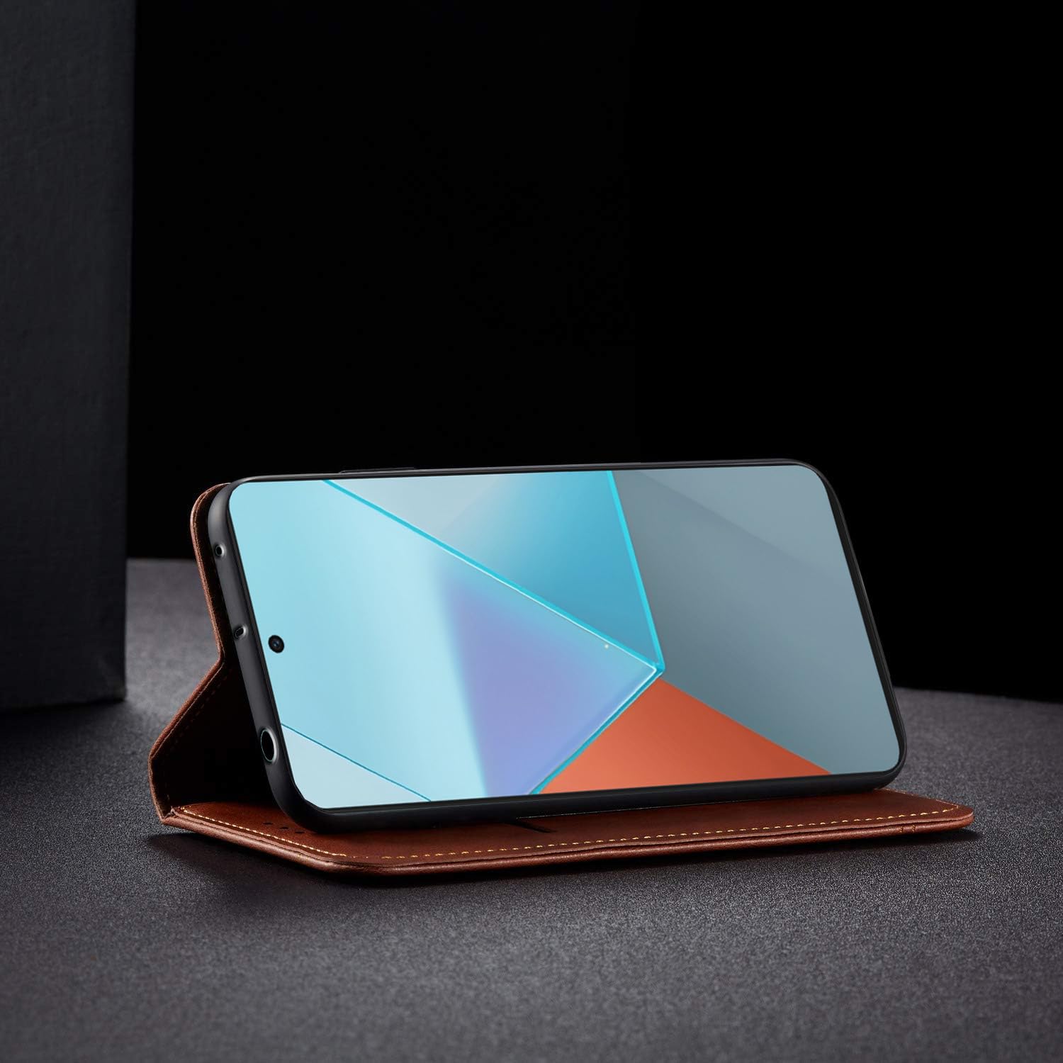 Brown mobile flip cover for Redmi Note 13 5G – Pikkme – photo 5
