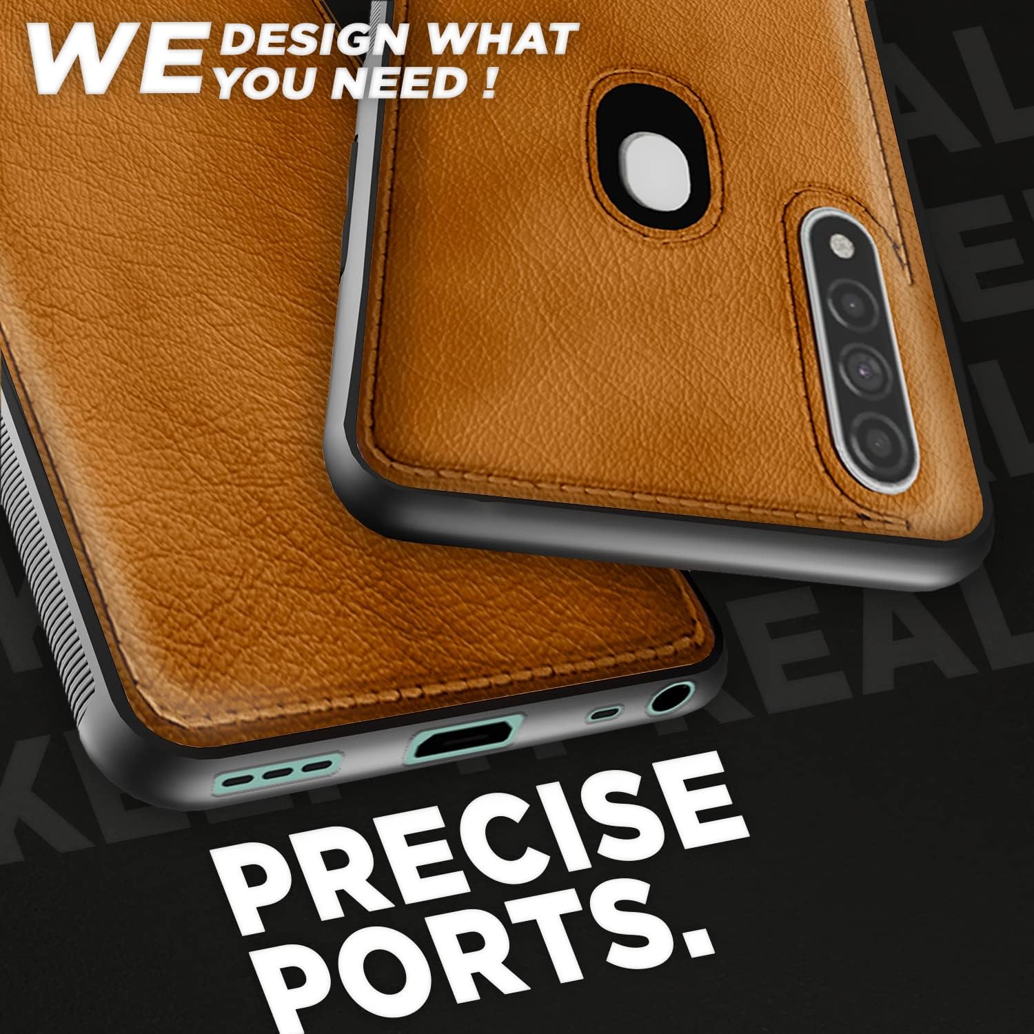 Oppo A31 Leatherback phone cover in brown by Pikkme – photo 4