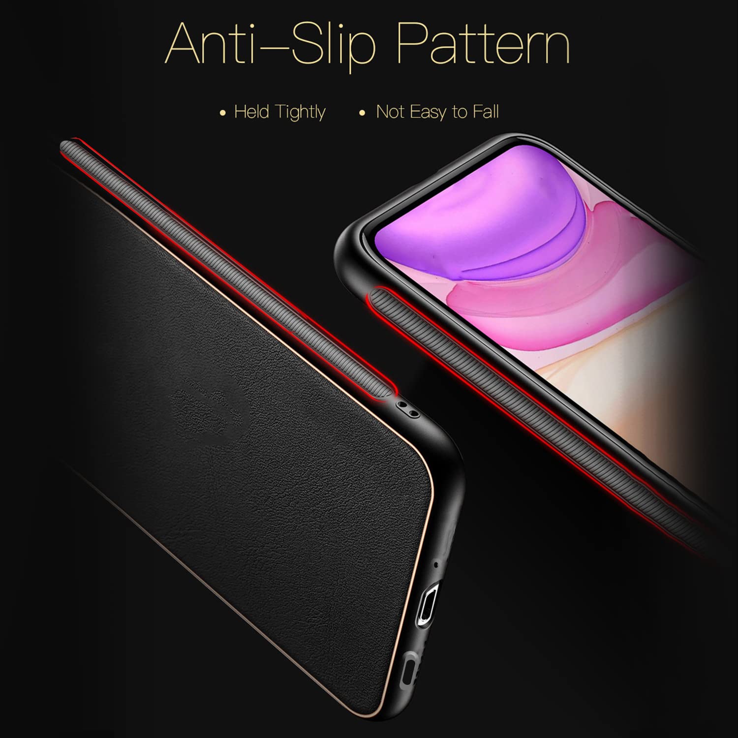 Pikkme OnePlus 10 Pro 5G Leather Chrome Case | Black