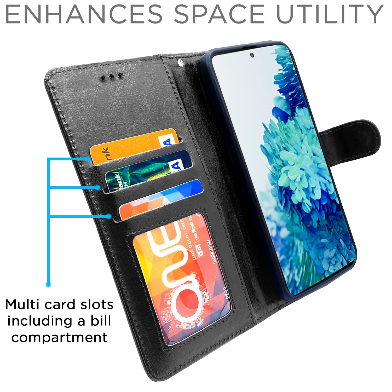 Pikkme Samsung Galaxy S20 FE / S20 FE 5G Vintage Flip Cover | Black