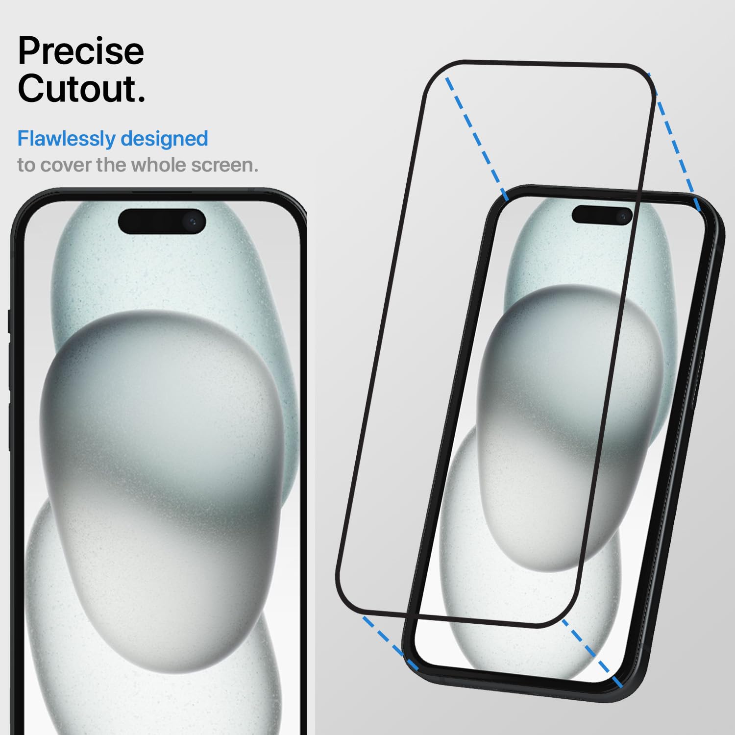 Tempered glass screen guard for iPhone 15 – Pikkme – photo 2