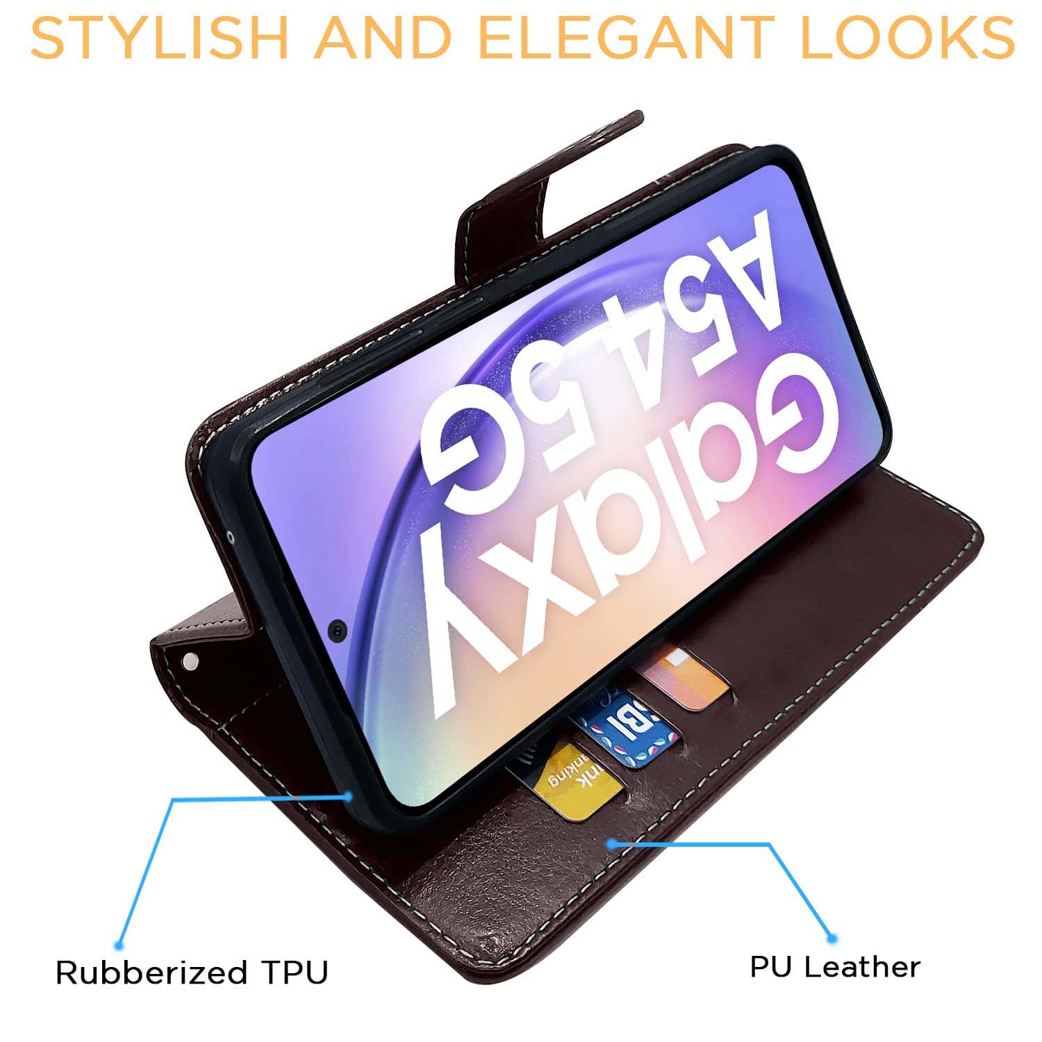 Pikkme coffee Contrast flip cover for Samsung F54 5G – photo 5