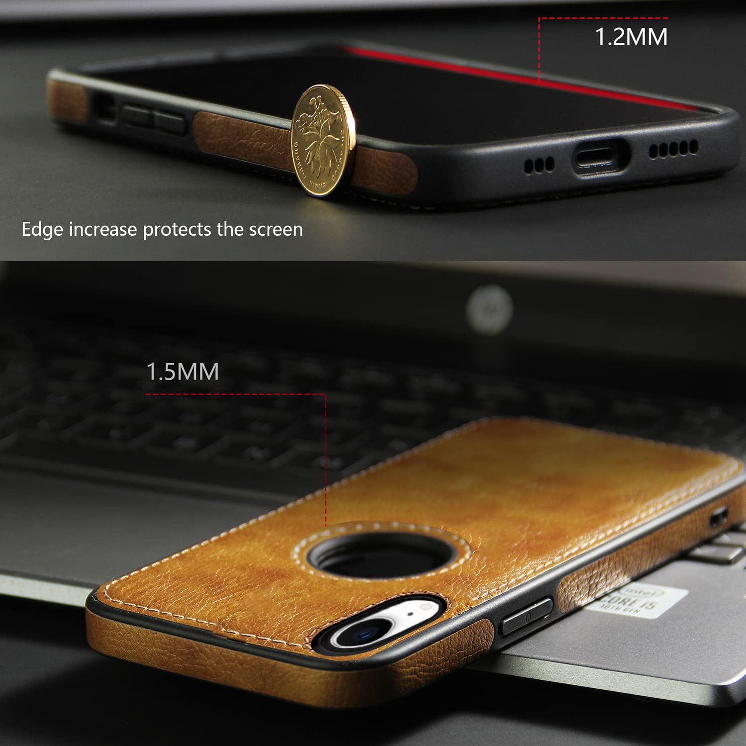 Pikkme iPhone XR Flexible Pu Leather Back Cover | Brown
