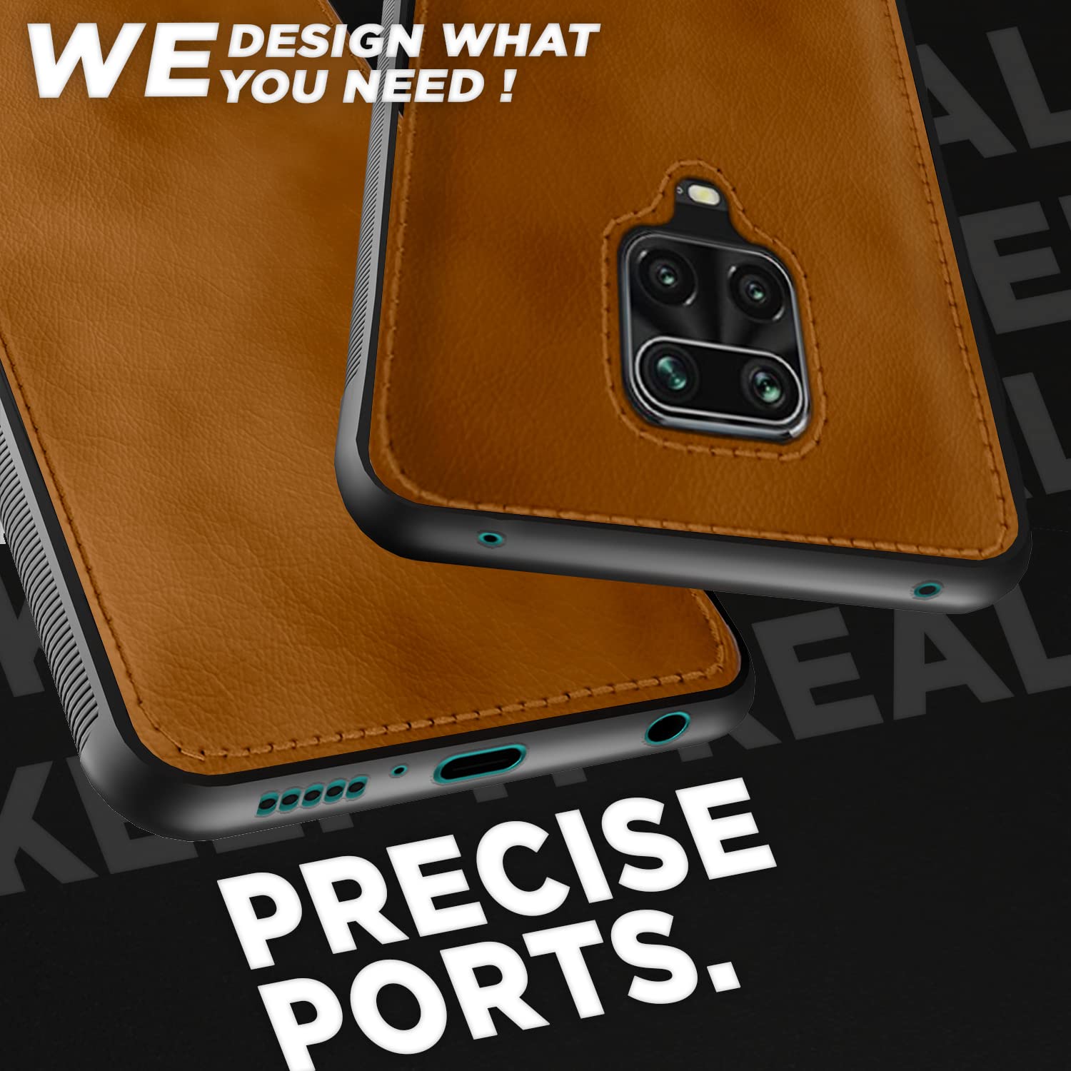 Pikkme brown Leatherback mobile back cover for Redmi Note 9 Pro/Note 9 Pro Max/Poco M2 Pro/Note 10 Lite – photo 4