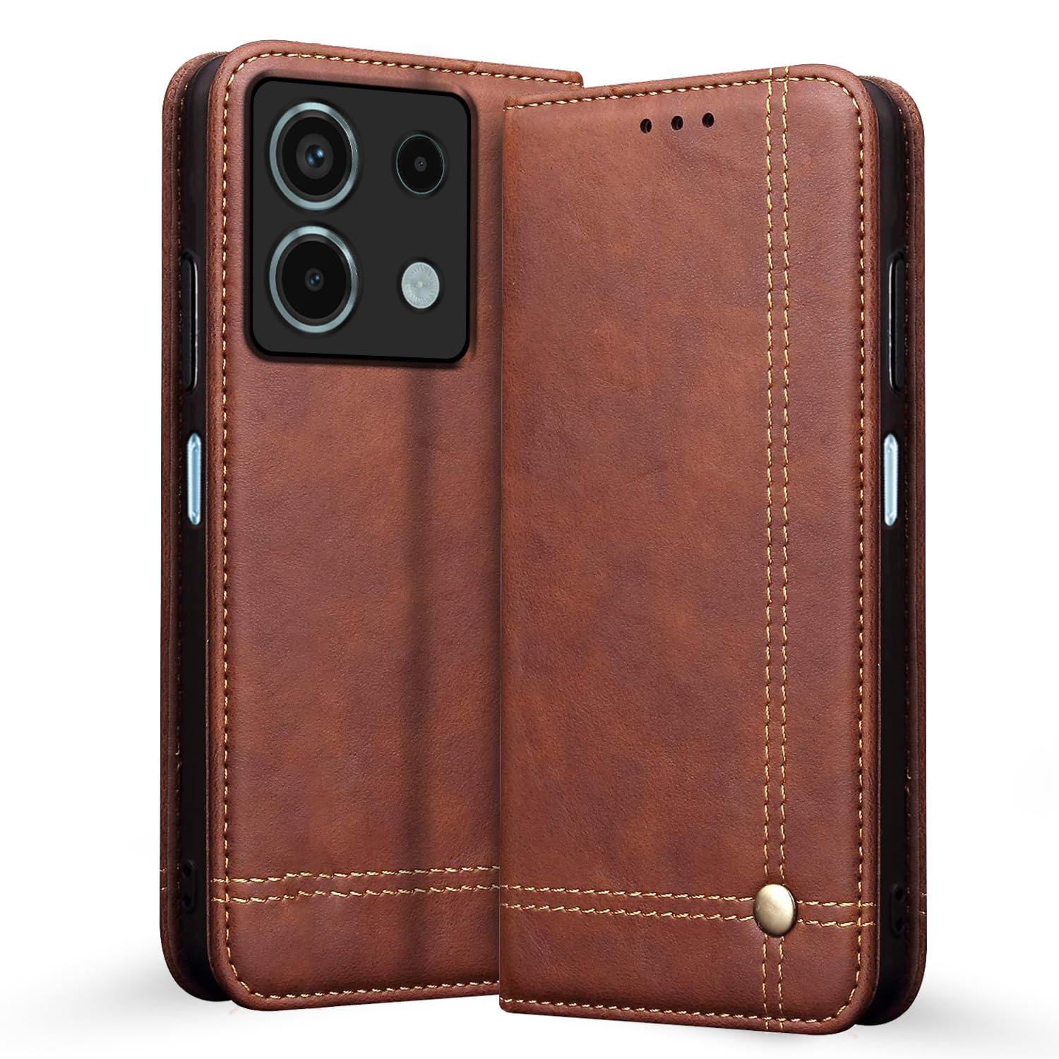 Brown flip case for Redmi Note 13 5G – Pikkme
