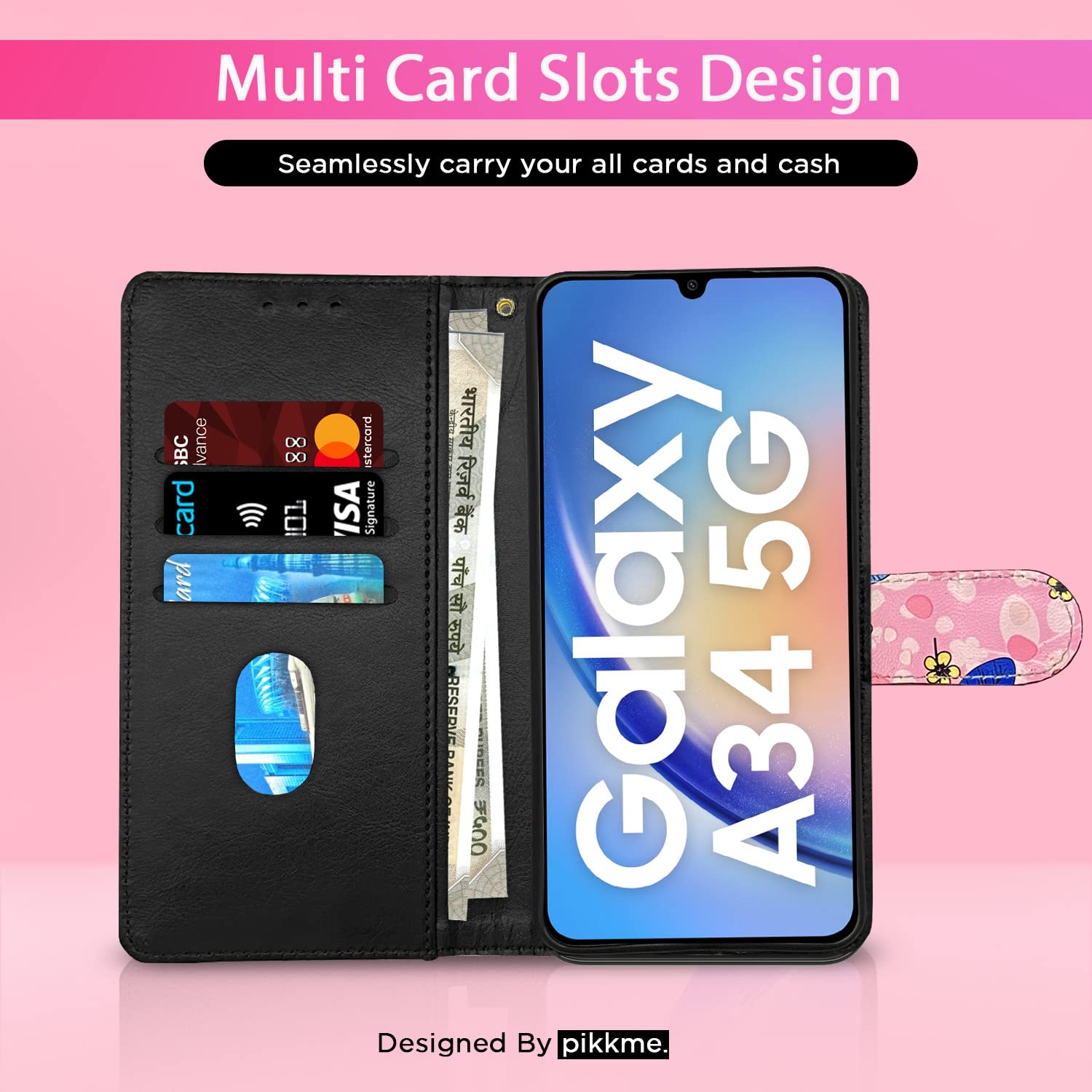 Pink flip case for Samsung A34 5G – Pikkme – photo 2