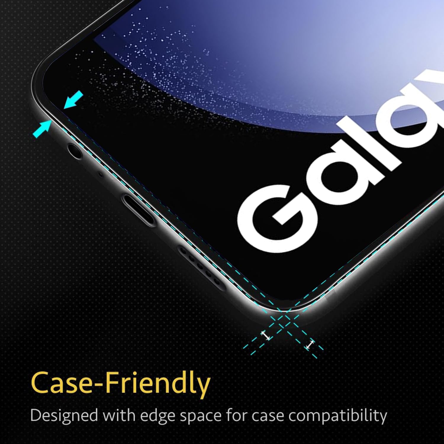 Pikkme tempered glass screen guard for Samsung S23 FE 5G – photo 3