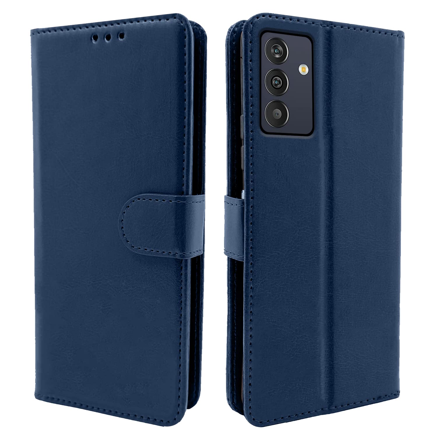 Pikkme Samsung Galaxy M13 4G Vintage Flip Cover | Blue
