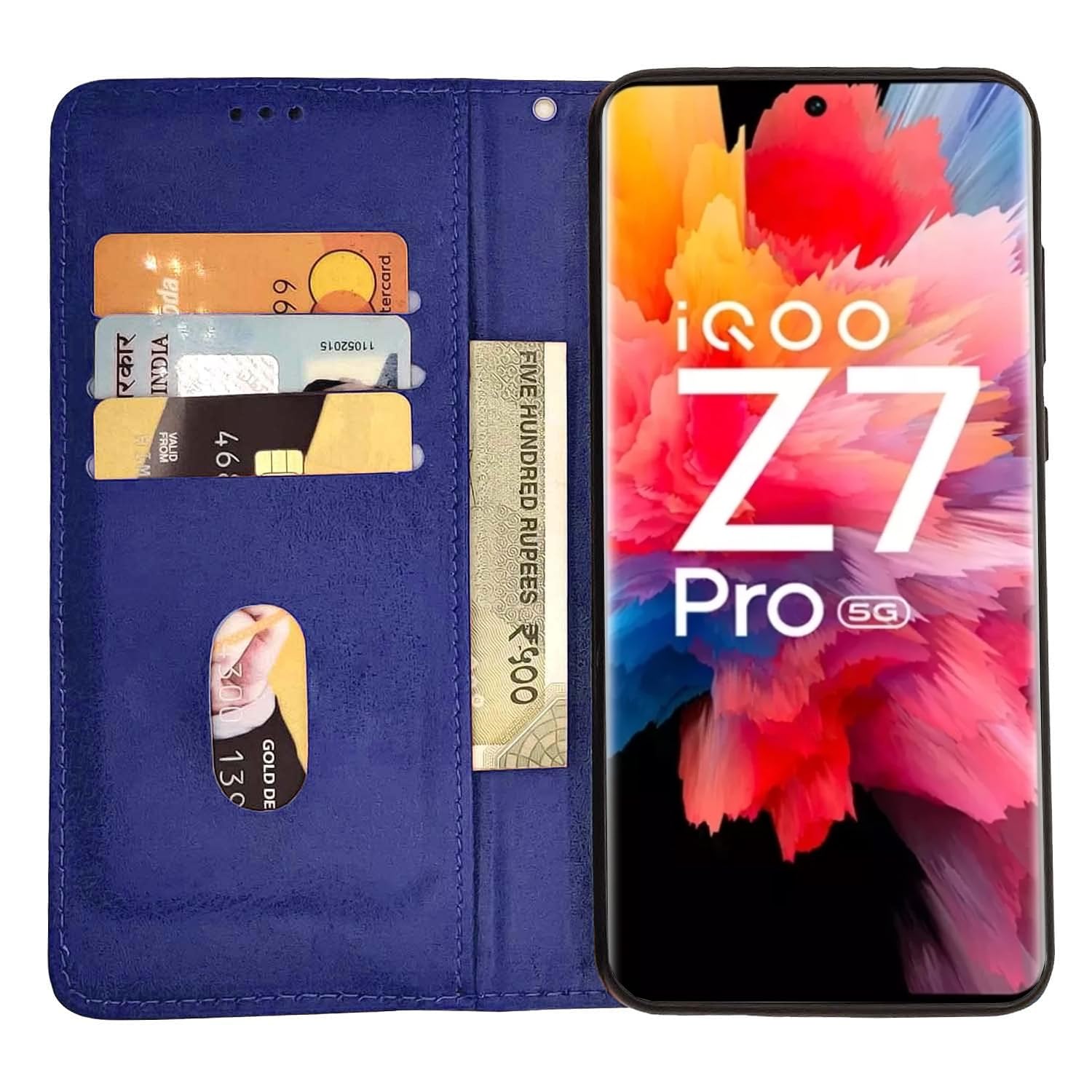 Blue Magnetic flip cover for iQOO Z7 Pro 5G – Pikkme – photo 2