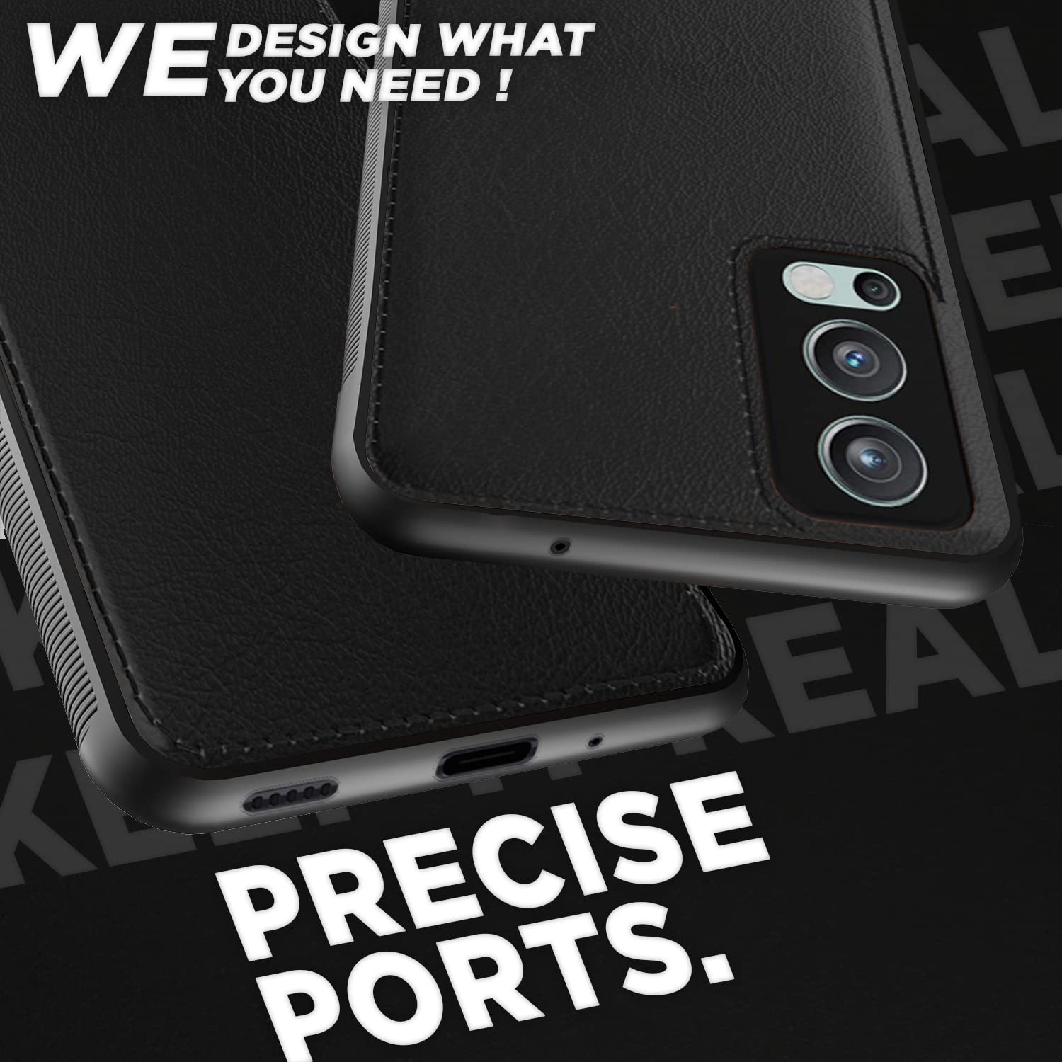 OnePlus Nord 2 5G Leatherback mobile back cover in black by Pikkme – photo 4