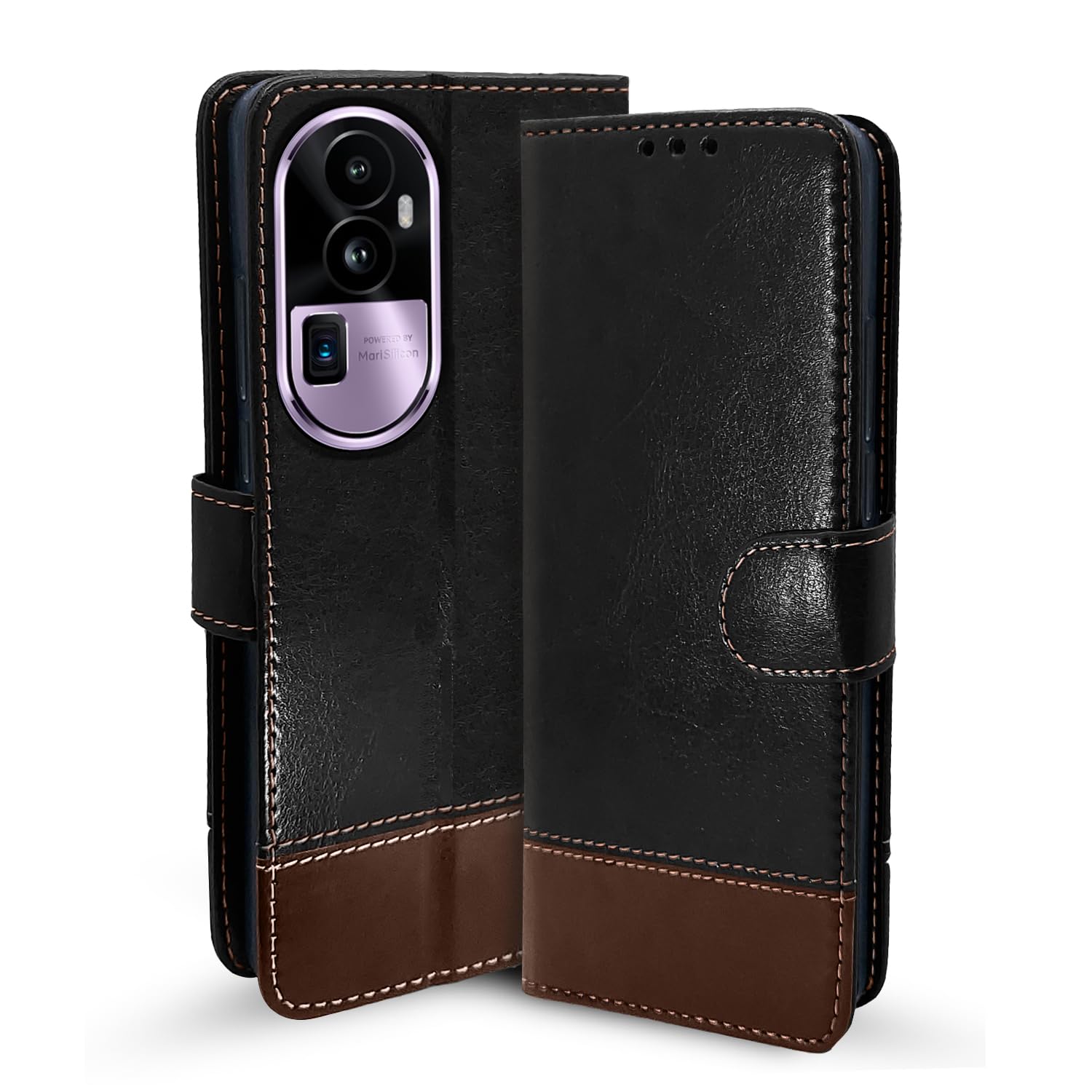 Pikkme Oppo Reno 10 Pro Plus 5G black wallet flip cover